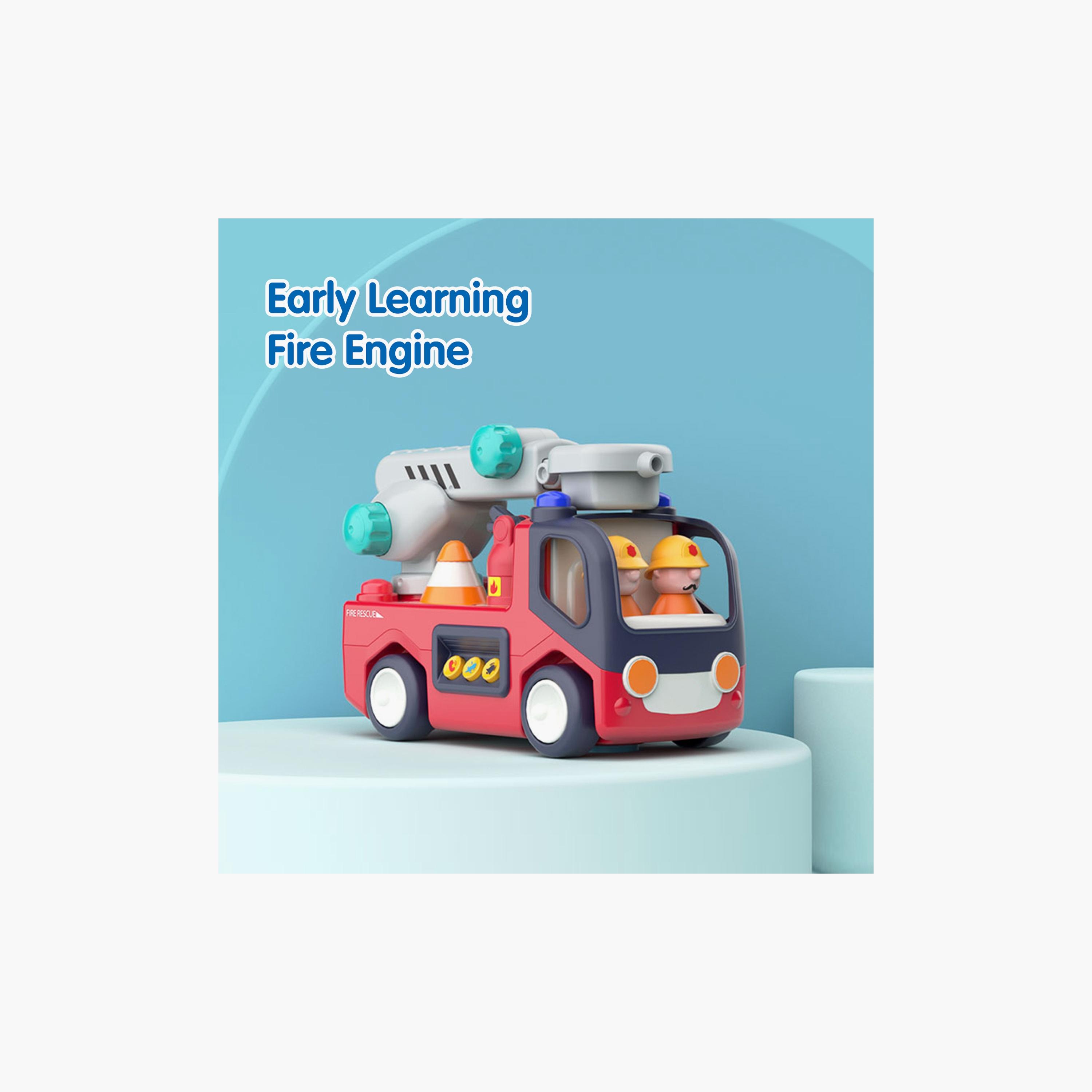 لعبة سيارة إطفاء هولا للتعليم المبكر مع أضواء وأصوات - من 3 سنوات فما فوق-toys-playvehicles-vehicleplaysets-image-13