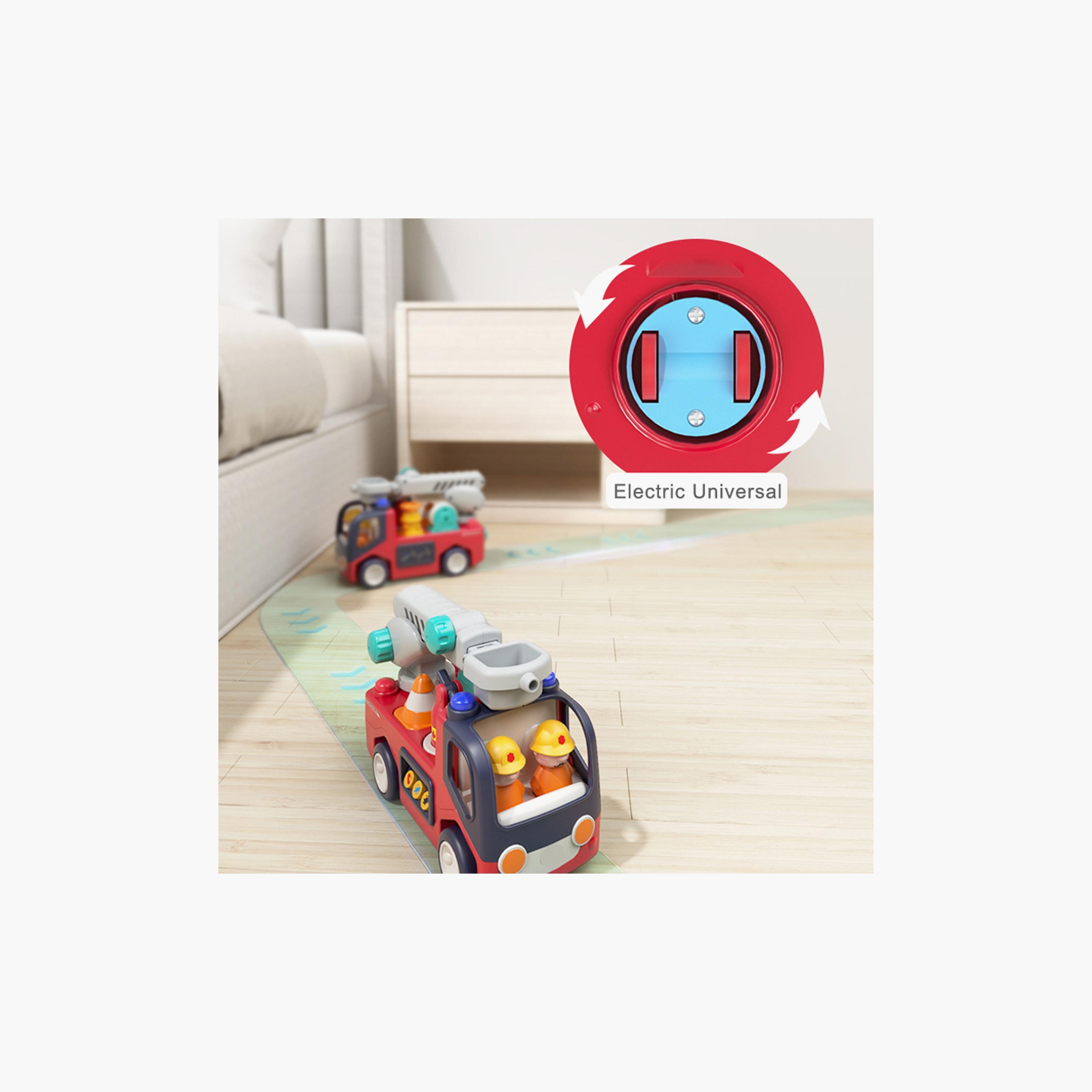 لعبة سيارة إطفاء هولا للتعليم المبكر مع أضواء وأصوات - من 3 سنوات فما فوق-toys-playvehicles-vehicleplaysets-image-5