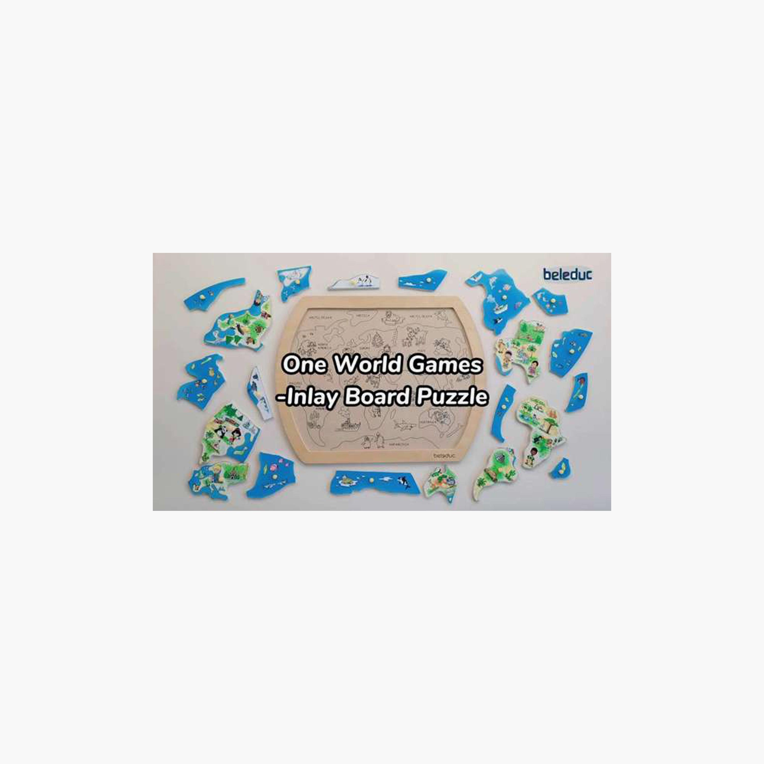 Beleduc Wooden World Puzzle - Educational Geography Game for Kids-toys-indoortoys-puzzles-image-4