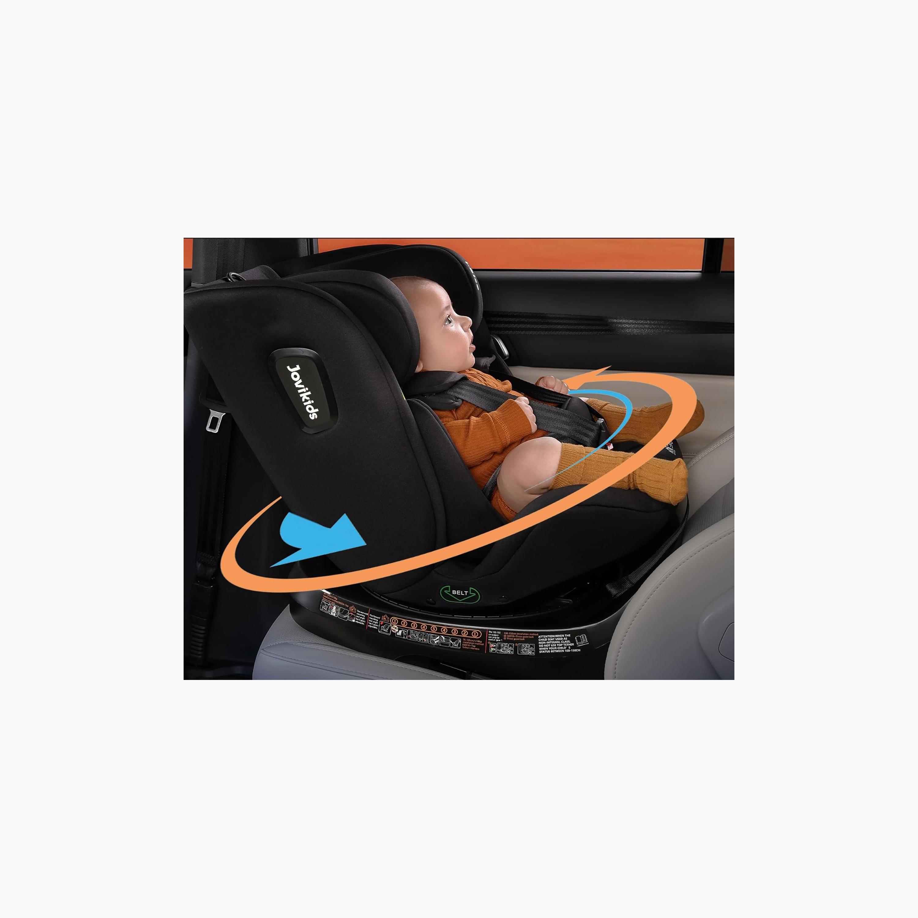 Jovikids Ranger TT ISOFIX 360° Rotating Car Seat I-Size - 0 Months -12 Years-baby-gear-carseats-image-12