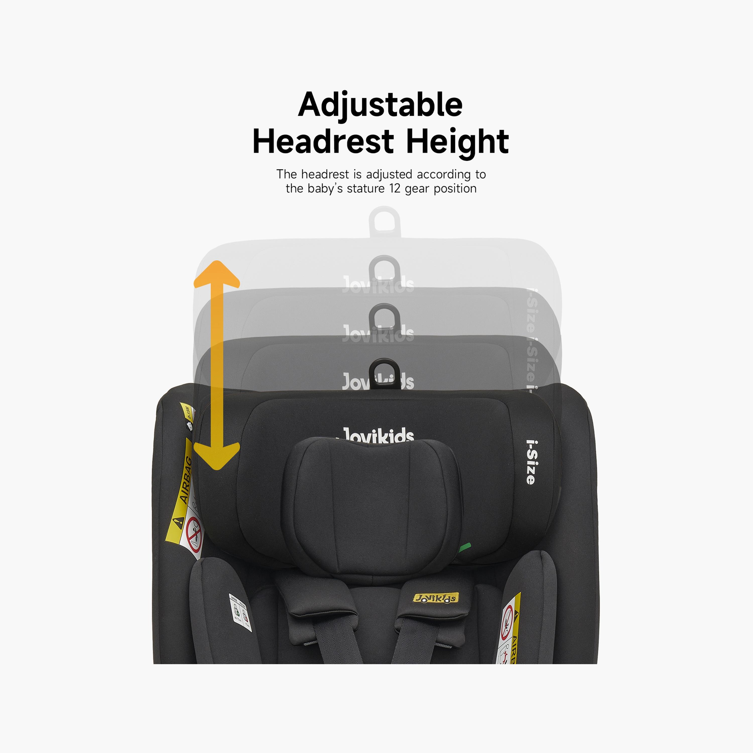 Jovikids Ranger TT ISOFIX 360° Rotating Car Seat I-Size - 0 Months -12 Years-baby-gear-carseats-image-2