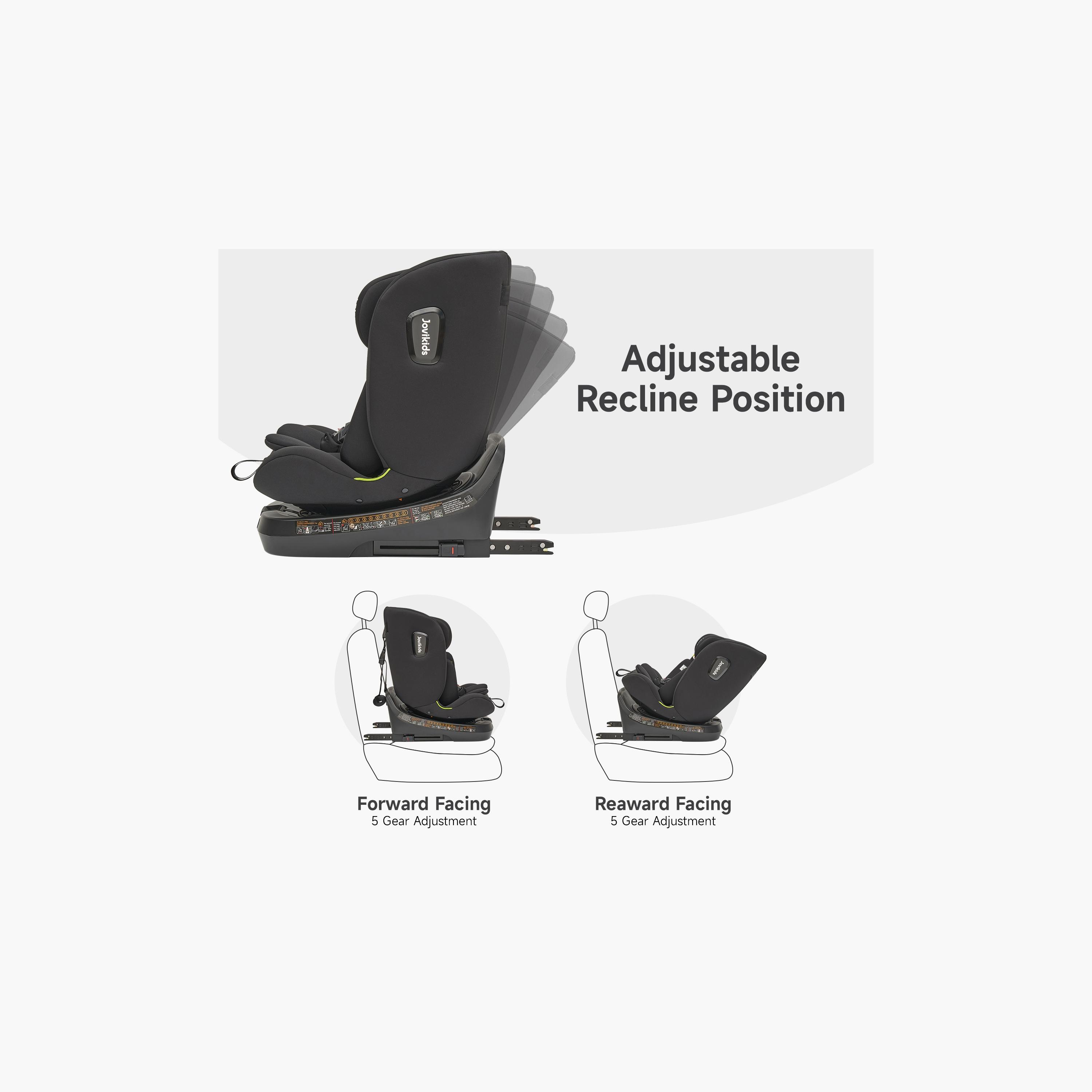Jovikids Ranger TT ISOFIX 360° Rotating Car Seat I-Size - 0 Months -12 Years-baby-gear-carseats-image-3