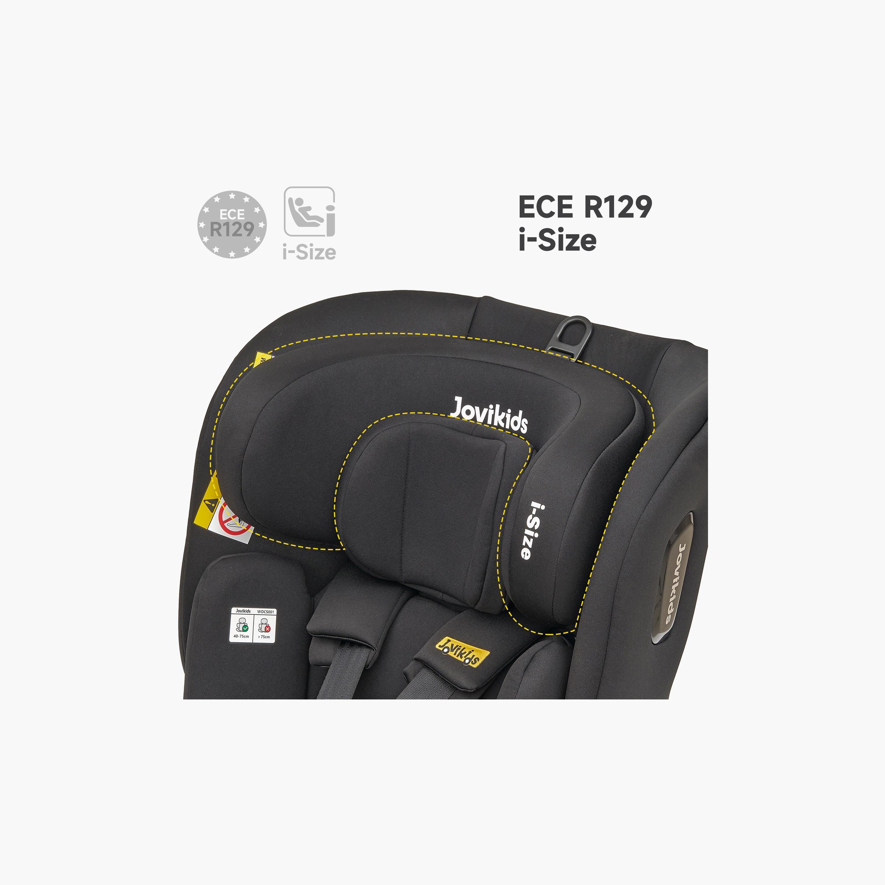 Jovikids Ranger TT ISOFIX 360° Rotating Car Seat I-Size - 0 Months -12 Years-baby-gear-carseats-image-4
