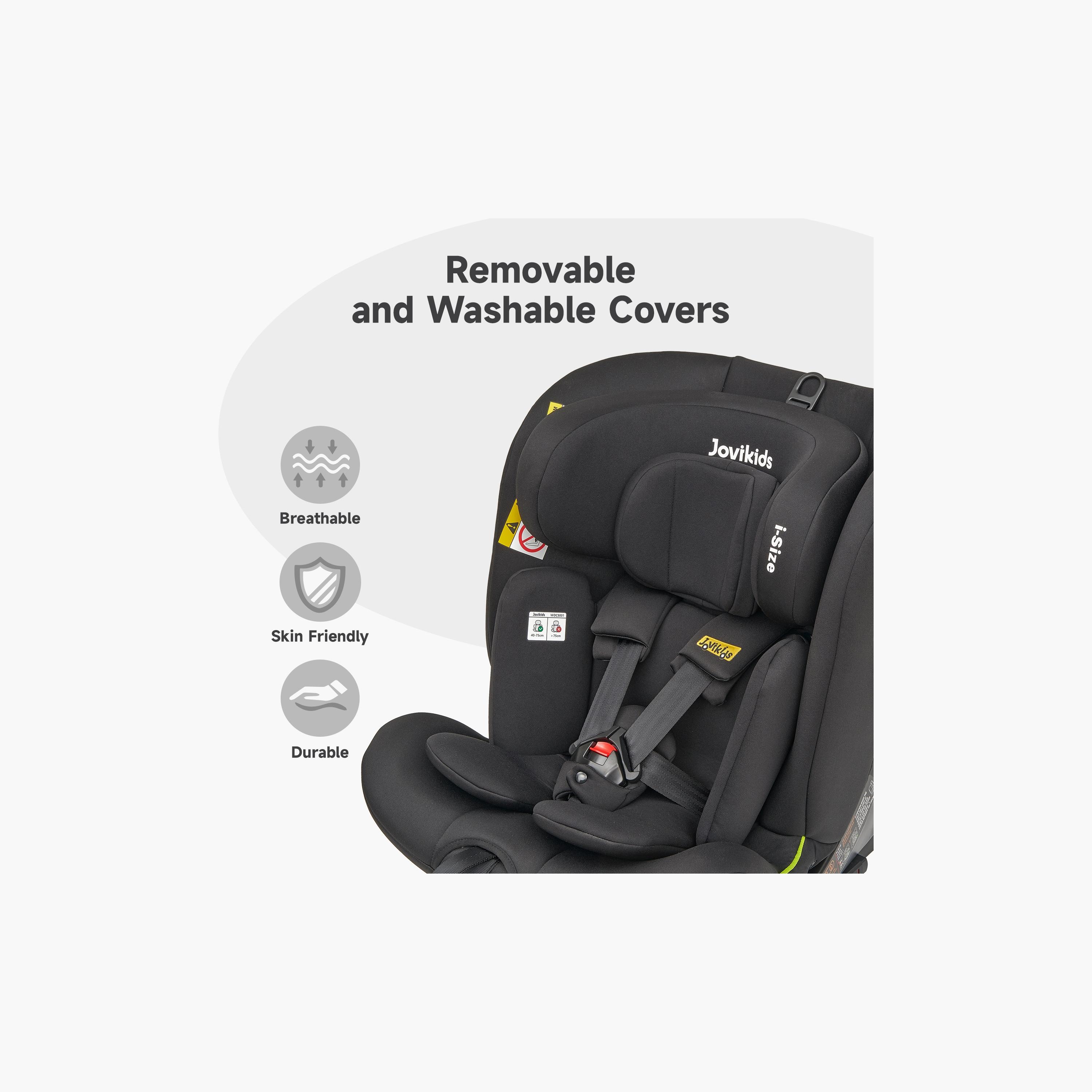 Jovikids Ranger TT ISOFIX 360° Rotating Car Seat I-Size - 0 Months -12 Years-baby-gear-carseats-image-8