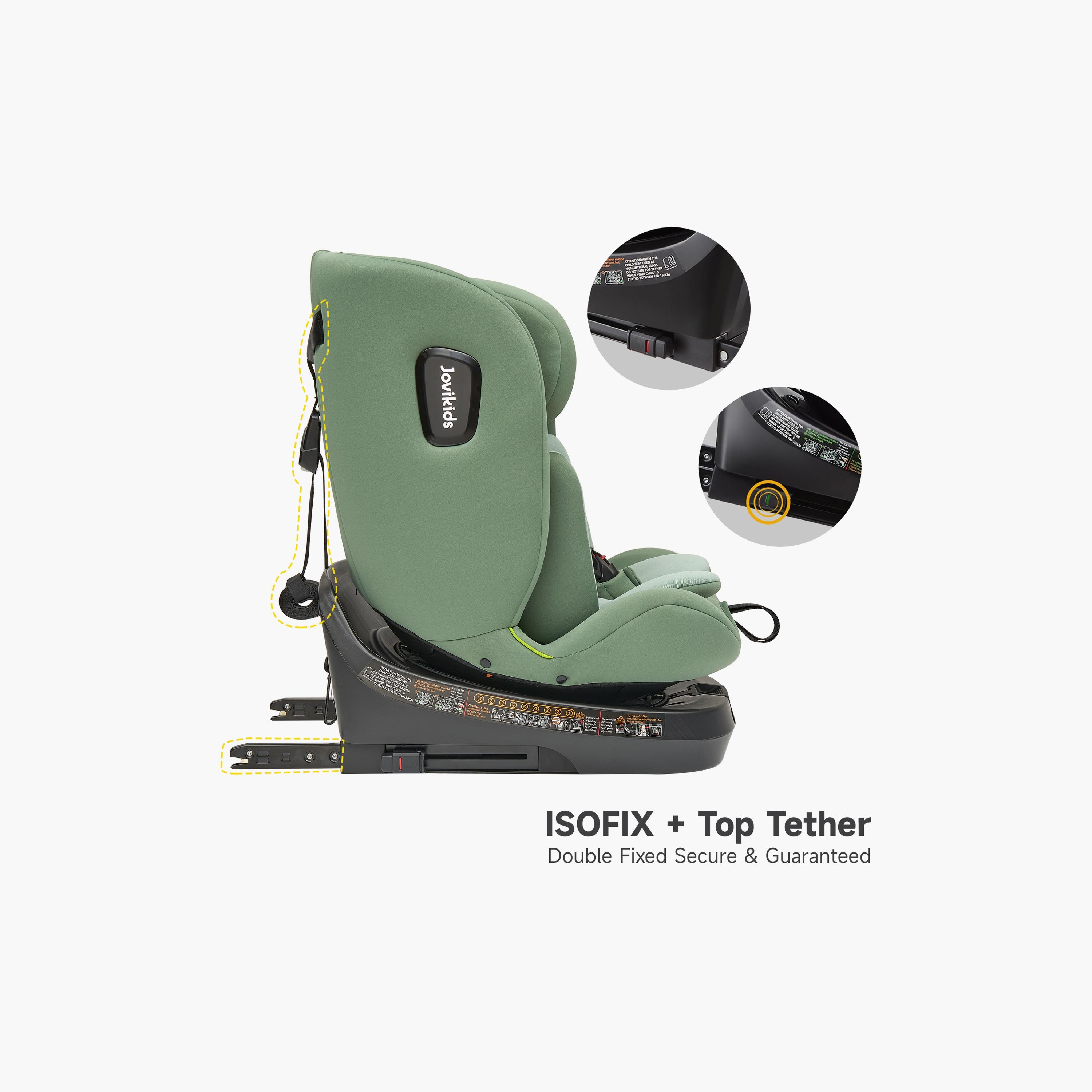 Jovikids Ranger TT ISOFIX 360° Rotating Car Seat I-Size - 0 Months -12 Years-baby-gear-carseats-image-17