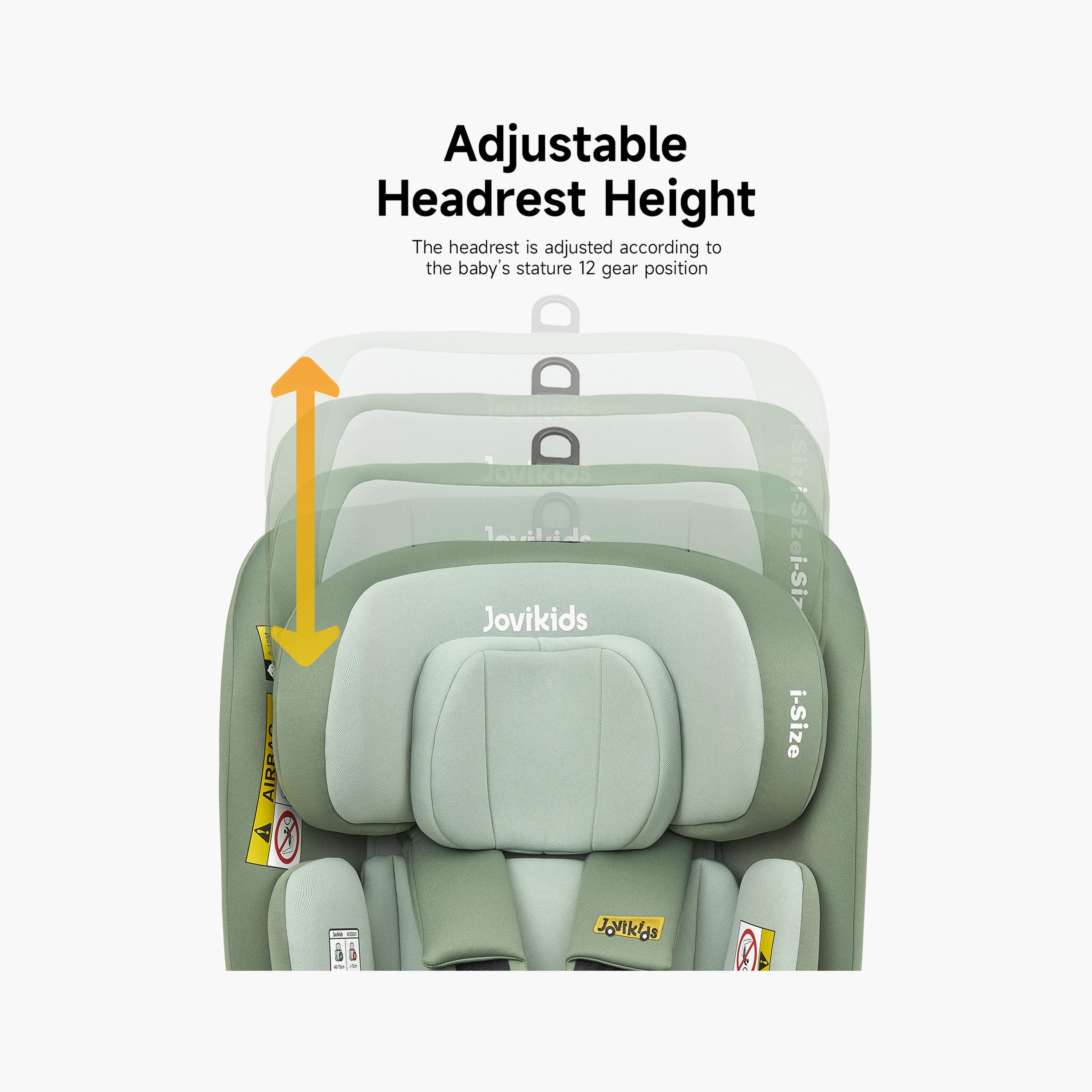 Jovikids Ranger TT ISOFIX 360° Rotating Car Seat I-Size - 0 Months -12 Years-baby-gear-carseats-image-2