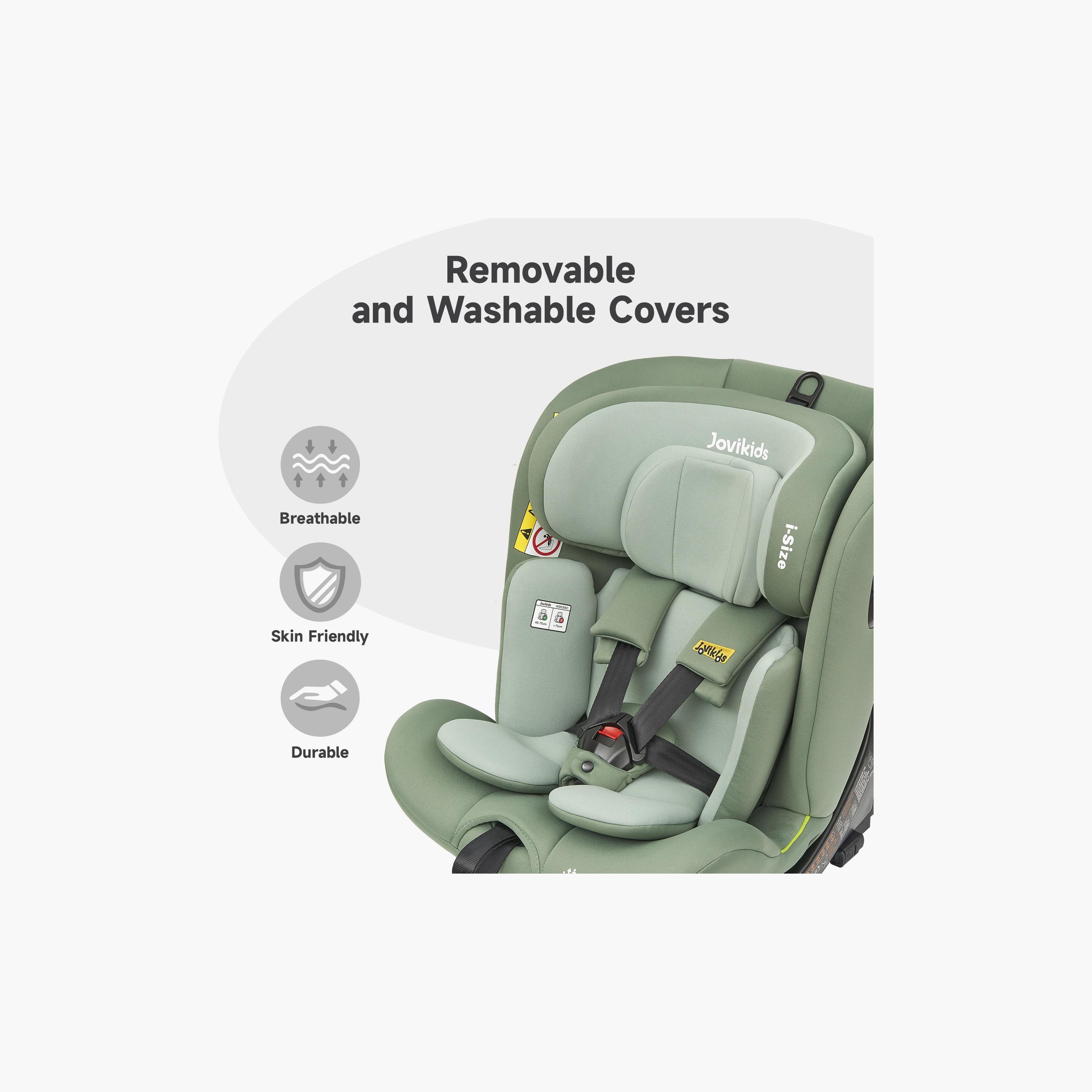Jovikids Ranger TT ISOFIX 360° Rotating Car Seat I-Size - 0 Months -12 Years-baby-gear-carseats-image-8