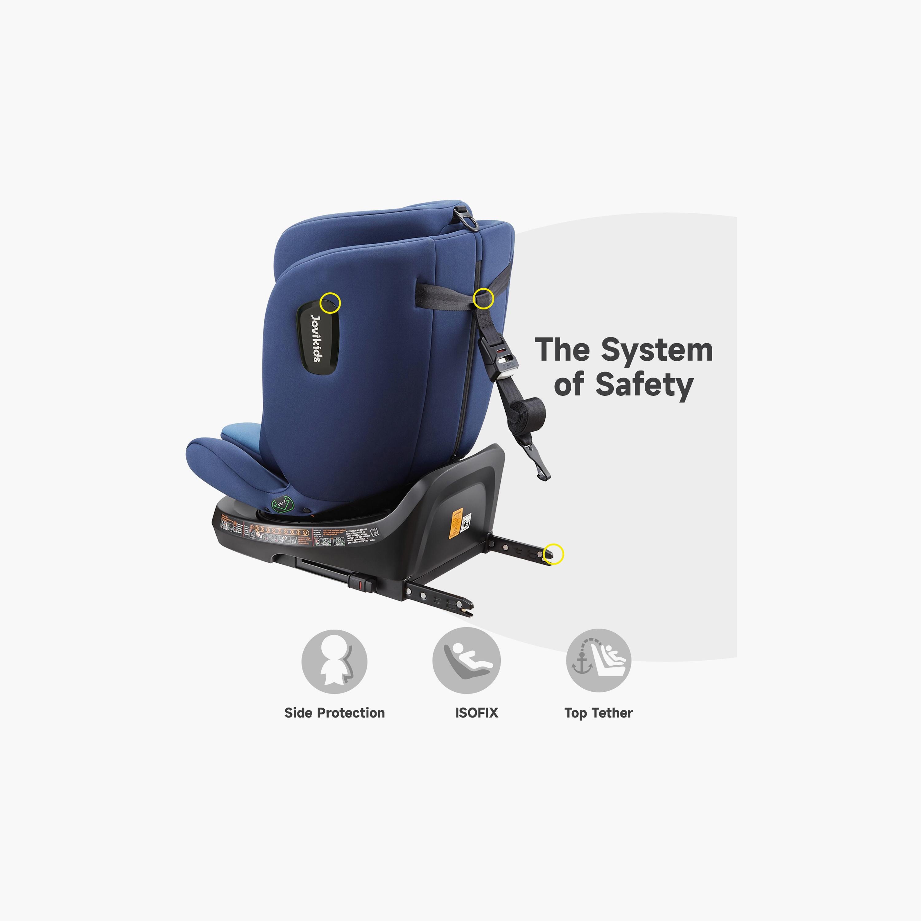 Jovikids Ranger TT ISOFIX 360° Rotating Car Seat I-Size - 0 Months -12 Years-baby-gear-carseats-image-14