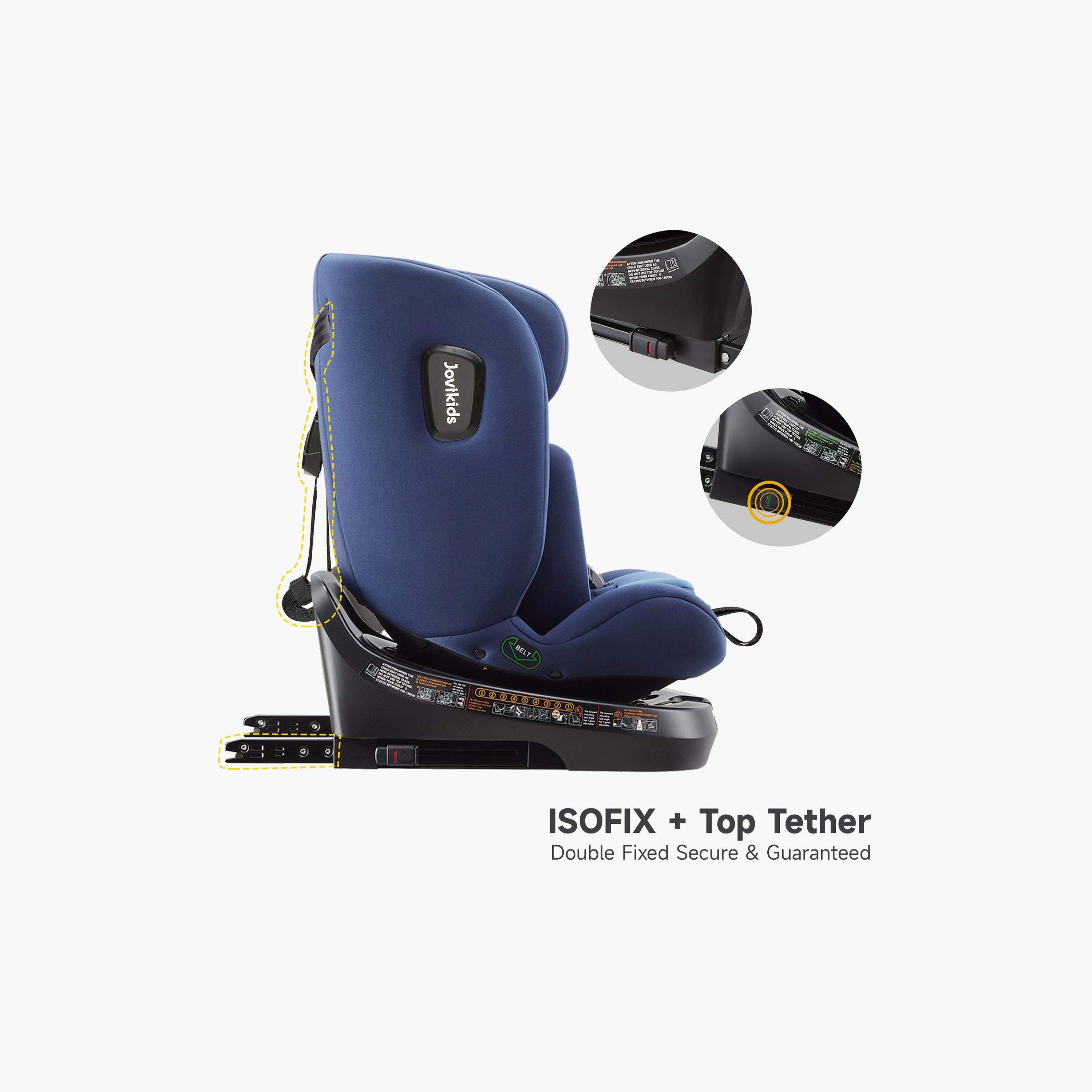 Jovikids Ranger TT ISOFIX 360° Rotating Car Seat I-Size - 0 Months -12 Years-baby-gear-carseats-image-16