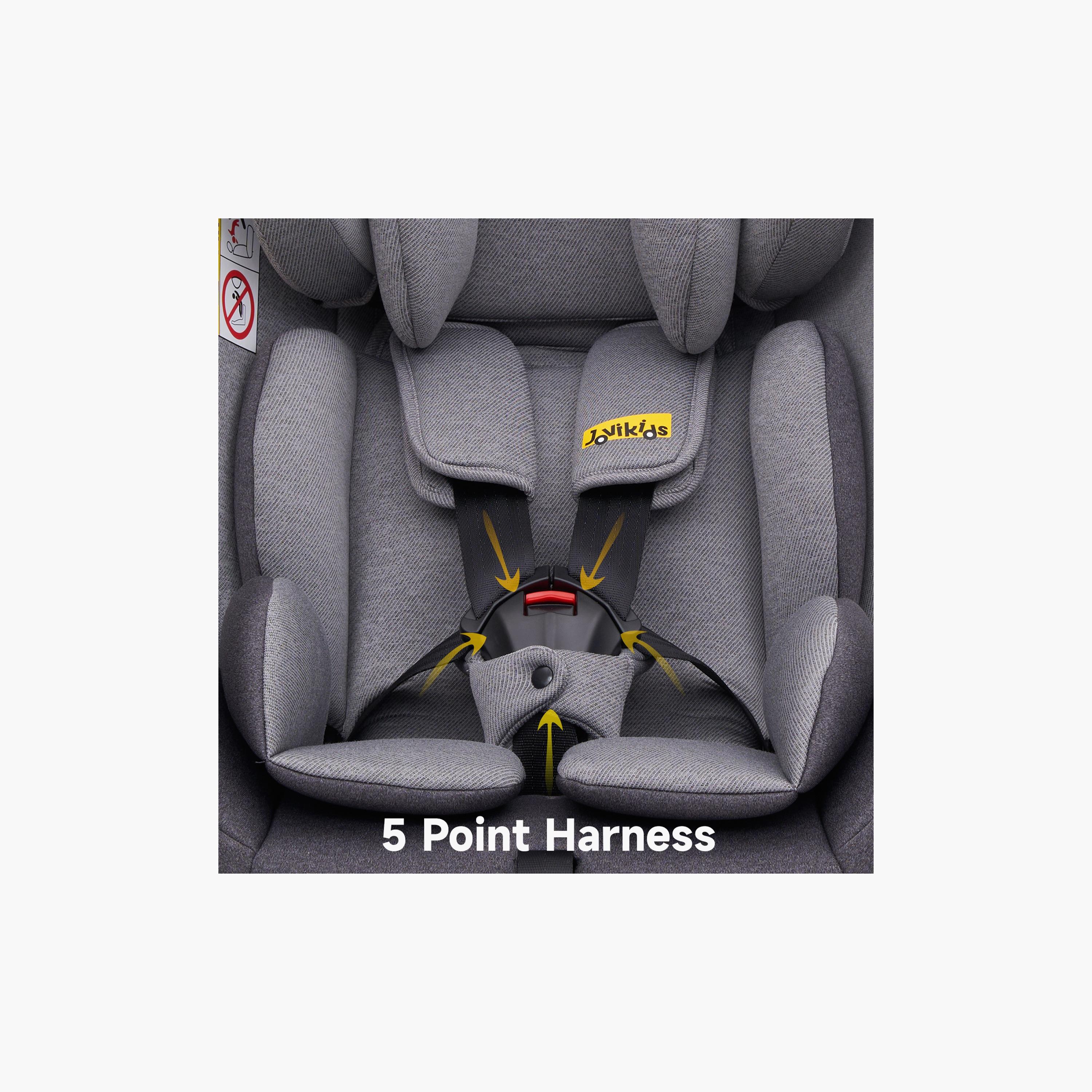 Jovikids Angel ISOFIX Rotating Carseat 360° Group 0/1/2/3 - 0-12 Years-baby-gear-carseats-image-4