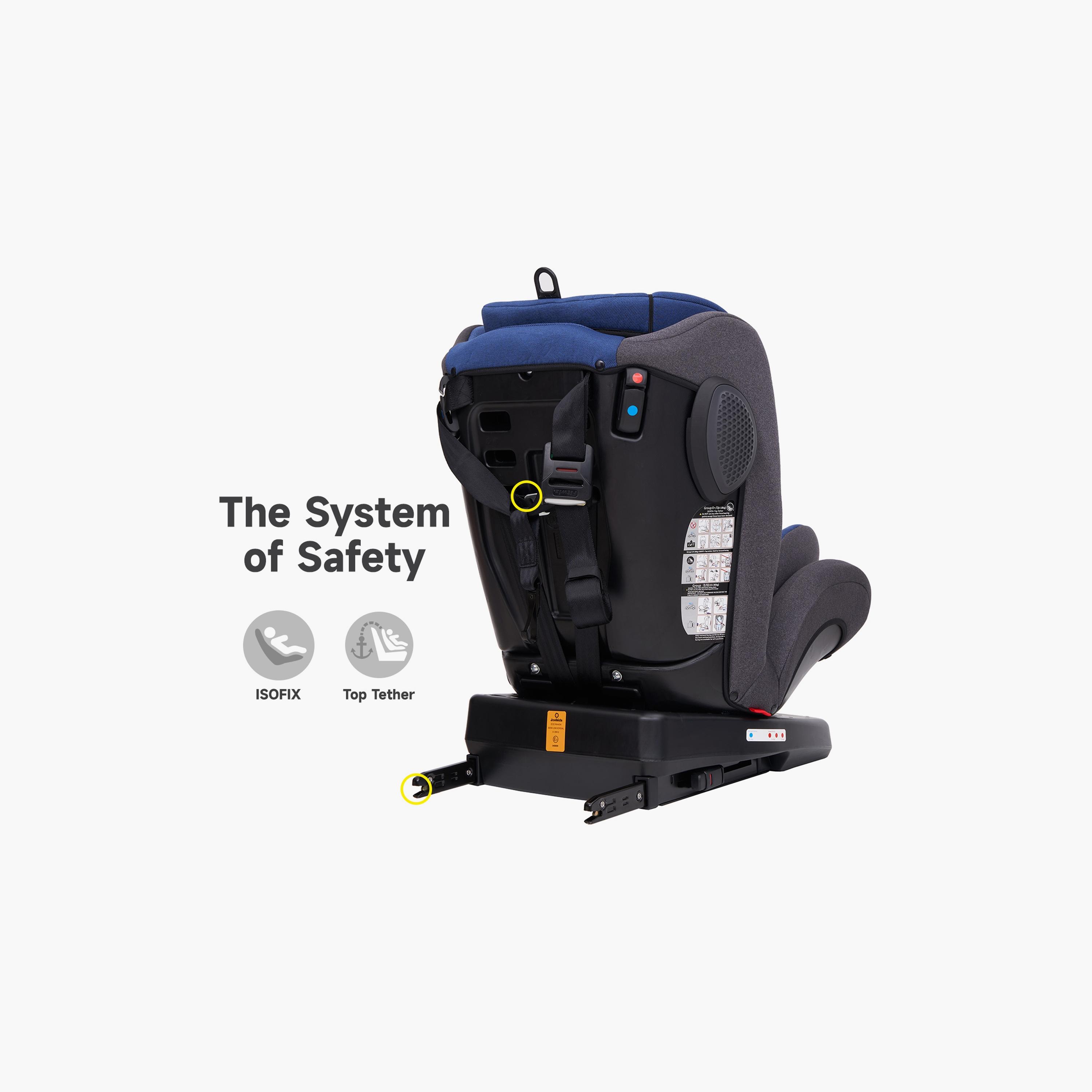 Jovikids Angel ISOFIX Rotating Carseat 360° Group 0/1/2/3 - 0-12 Years-baby-gear-carseats-image-14
