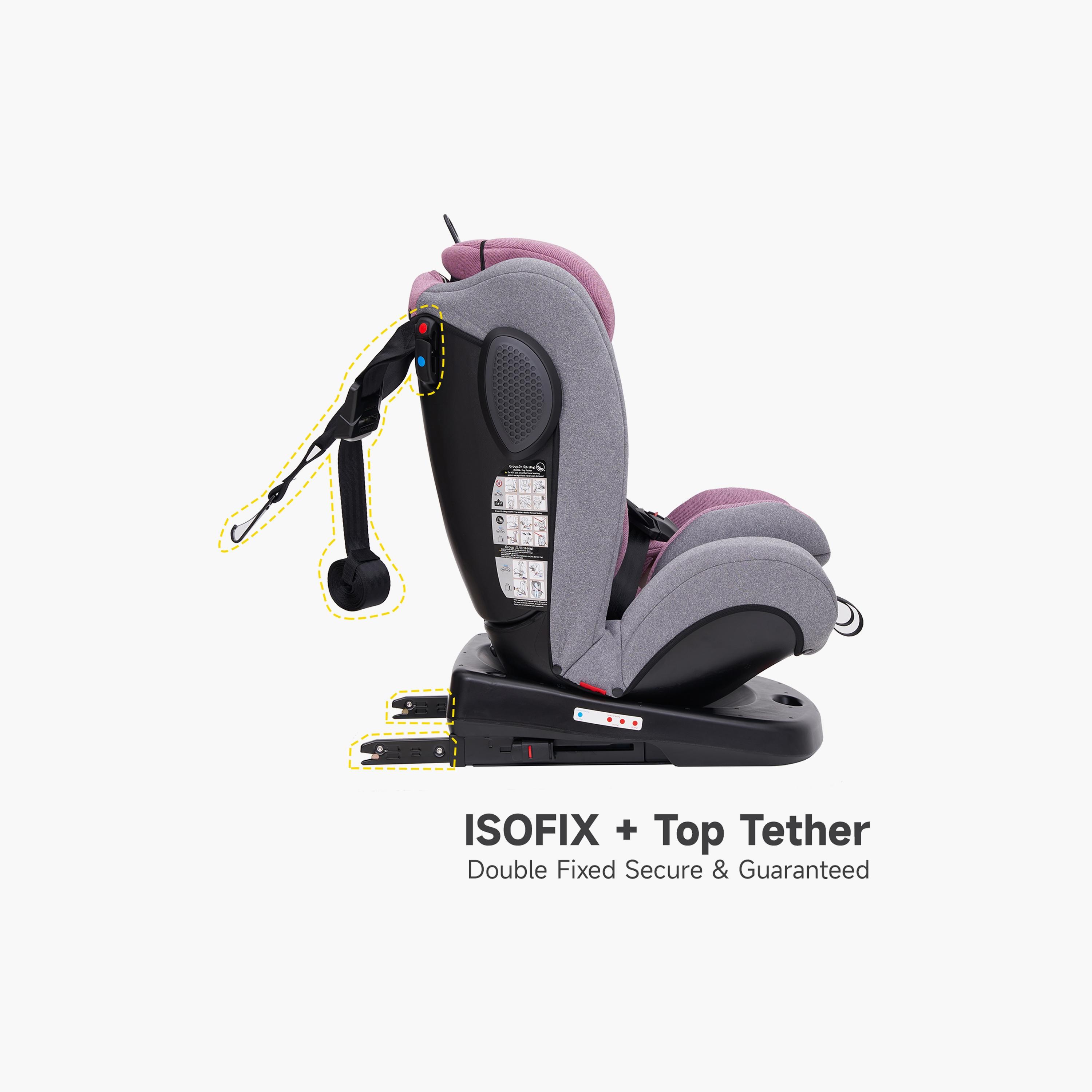 Jovikids Angel ISOFIX Rotating Carseat 360° Group 0/1/2/3 - 0-12 Years-baby-gear-carseats-image-2