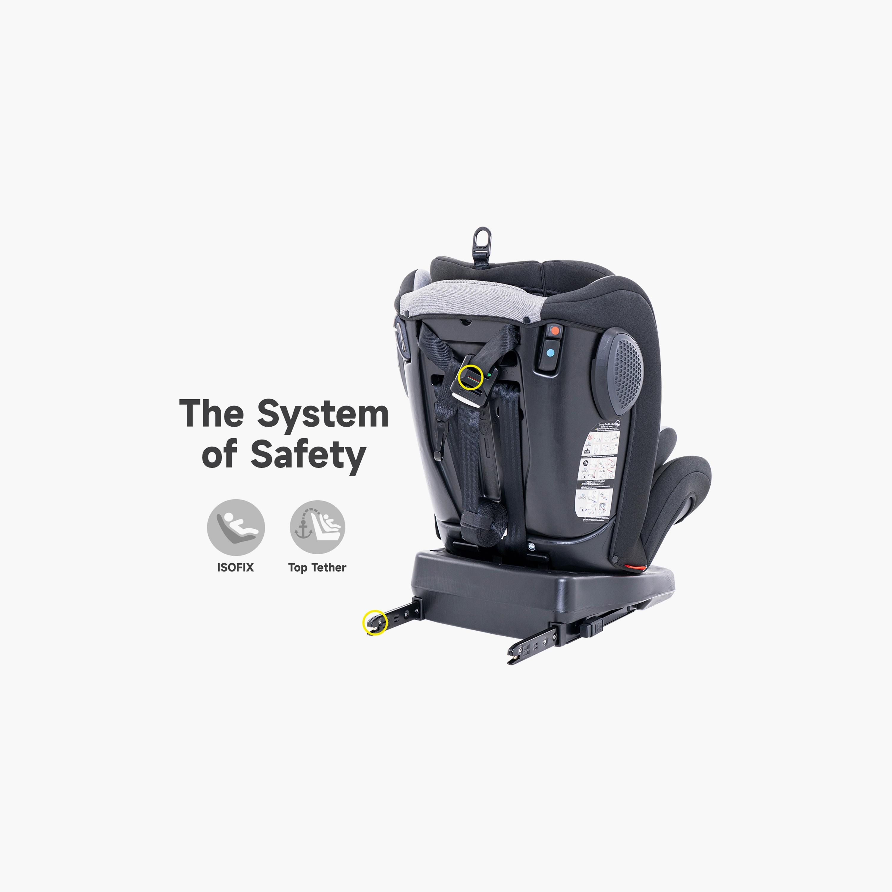Jovikids Angel ISOFIX Rotating Carseat 360° Group 0/1/2/3 - 0-12 Years-baby-gear-carseats-image-14