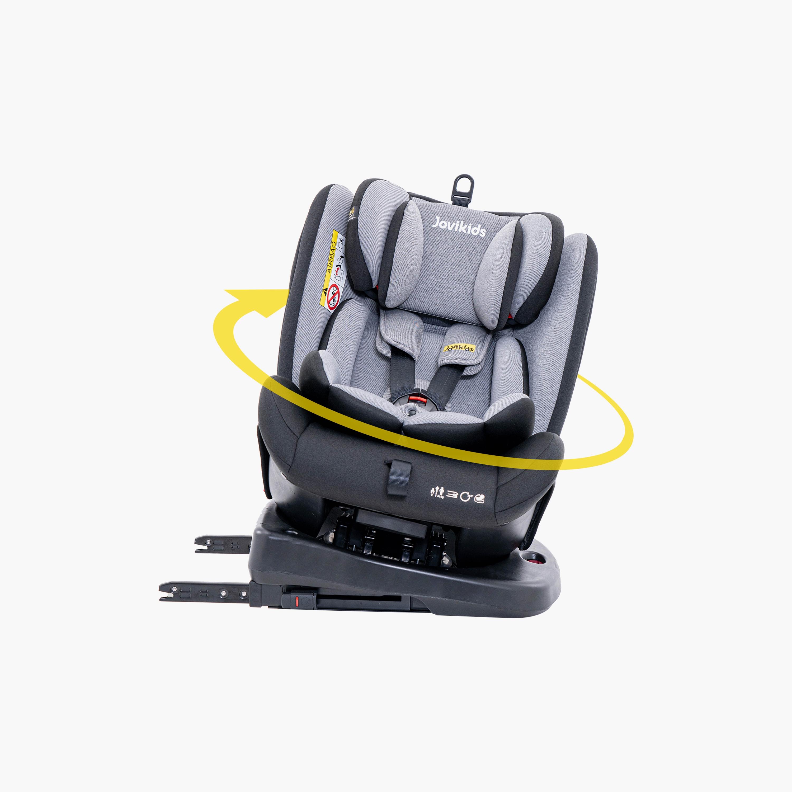 Jovikids Angel ISOFIX Rotating Carseat 360° Group 0/1/2/3 - 0-12 Years-baby-gear-carseats-image-2