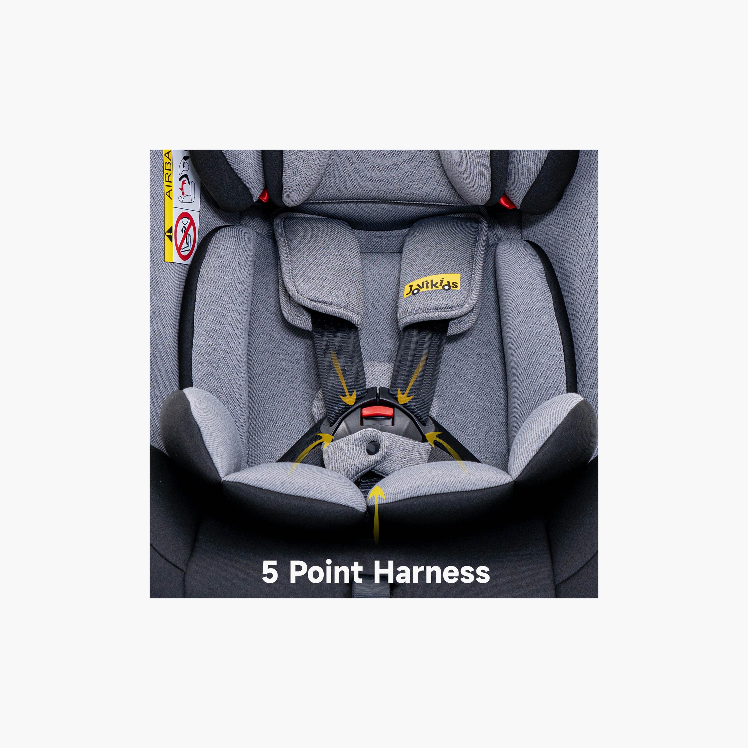 Jovikids Angel ISOFIX Rotating Carseat 360° Group 0/1/2/3 - 0-12 Years-baby-gear-carseats-image-6