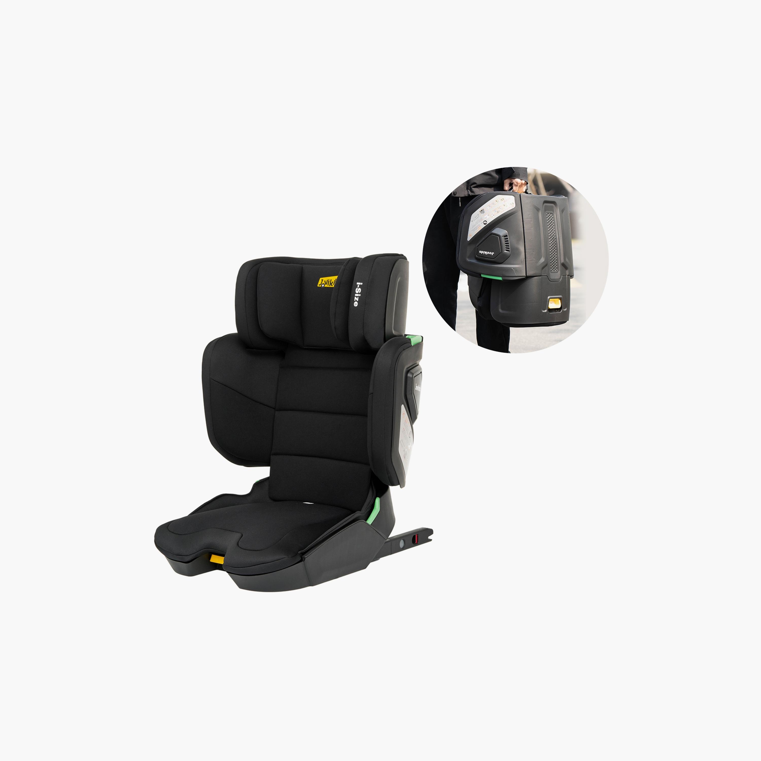 Jovikids Rober I-Size ISOFIX Booster Car Seat - 3-12 Years - Cabin Size-baby-gear-carseats-image-1
