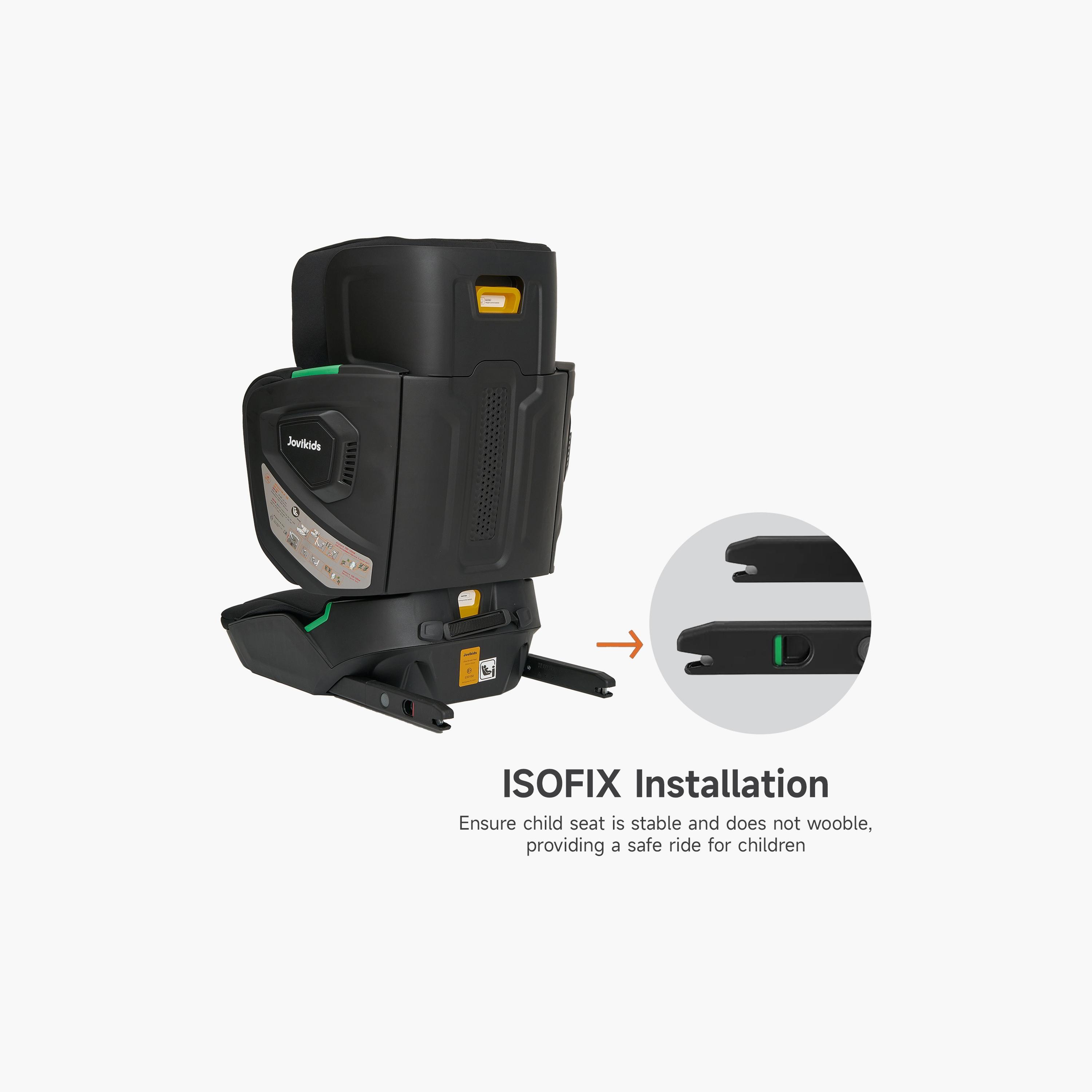 Jovikids Rober I-Size ISOFIX Booster Car Seat - 3-12 Years - Cabin Size-baby-gear-carseats-image-12