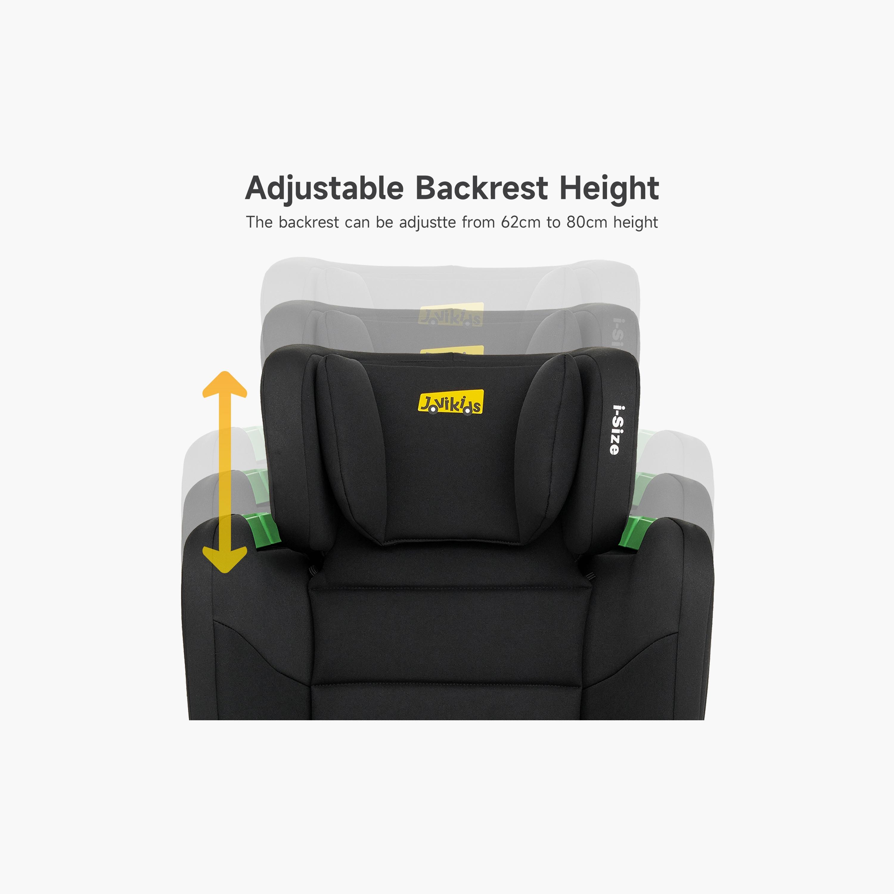 Jovikids Rober I-Size ISOFIX Booster Car Seat - 3-12 Years - Cabin Size-baby-gear-carseats-image-5