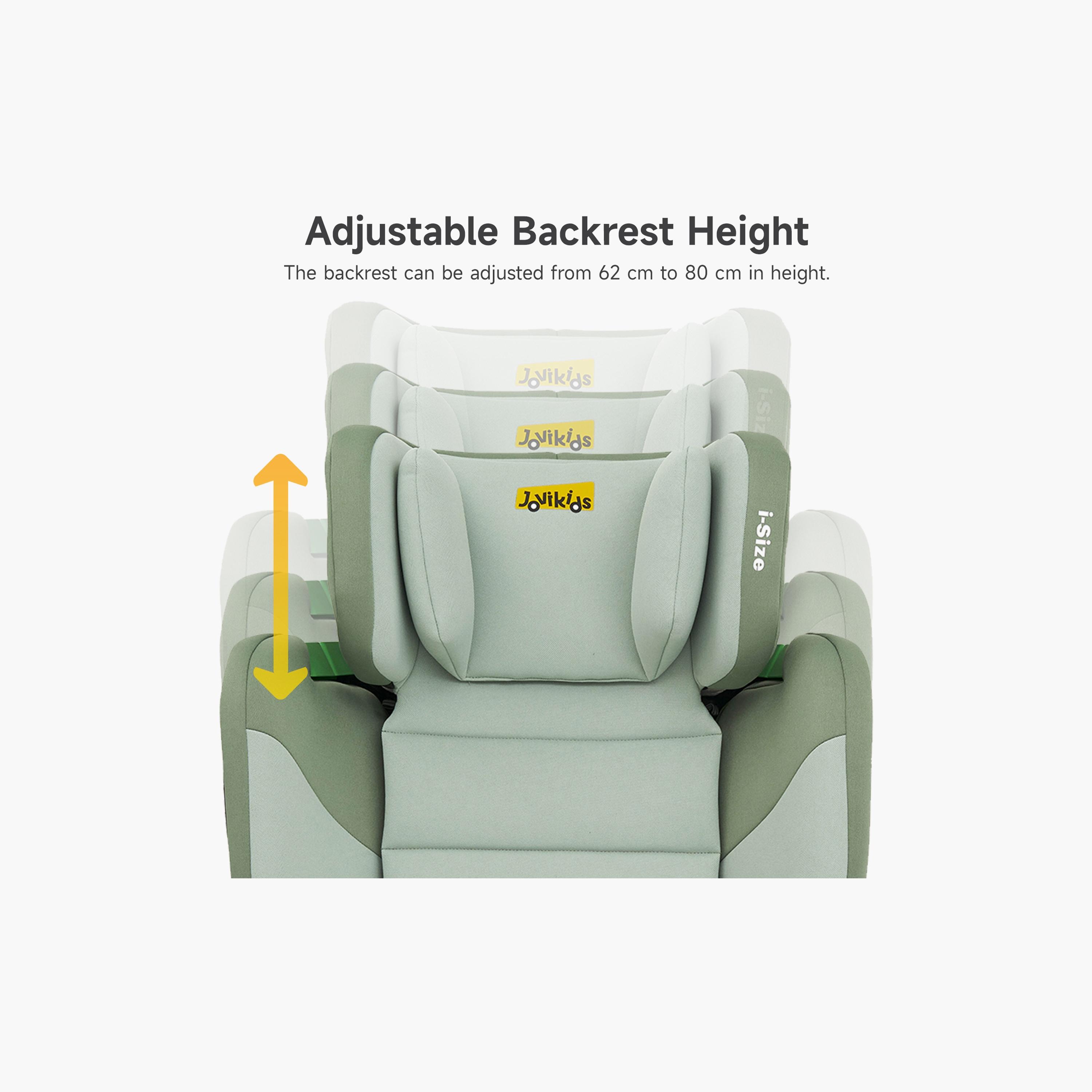 Jovikids Rober I-Size ISOFIX Booster Car Seat - 3-12 Years - Cabin Size-baby-gear-carseats-image-5