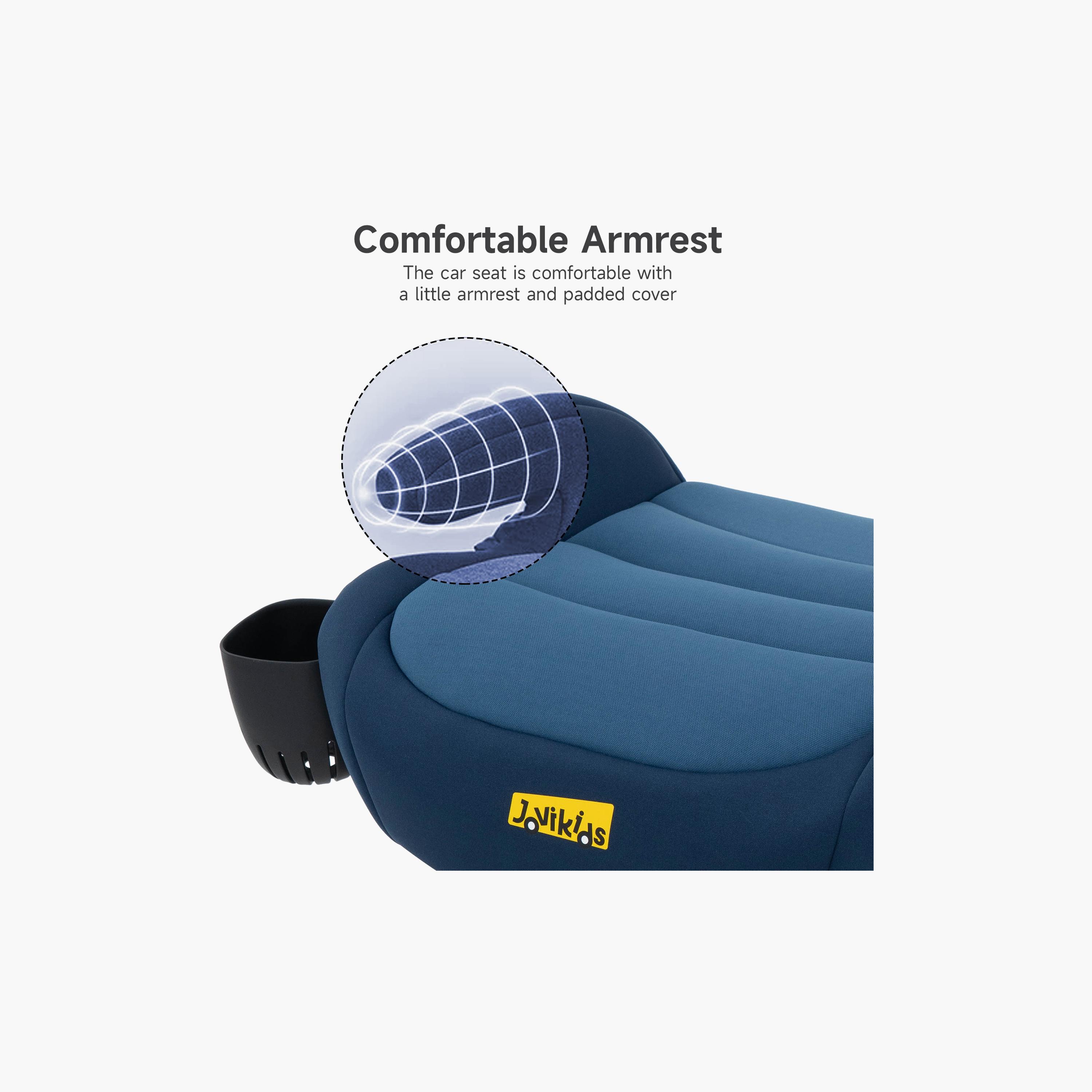 Jovikids Ohho+ I-Size ISOFIX Booster Car Seat for Car - 6-12 Years-baby-gear-carseats-image-11