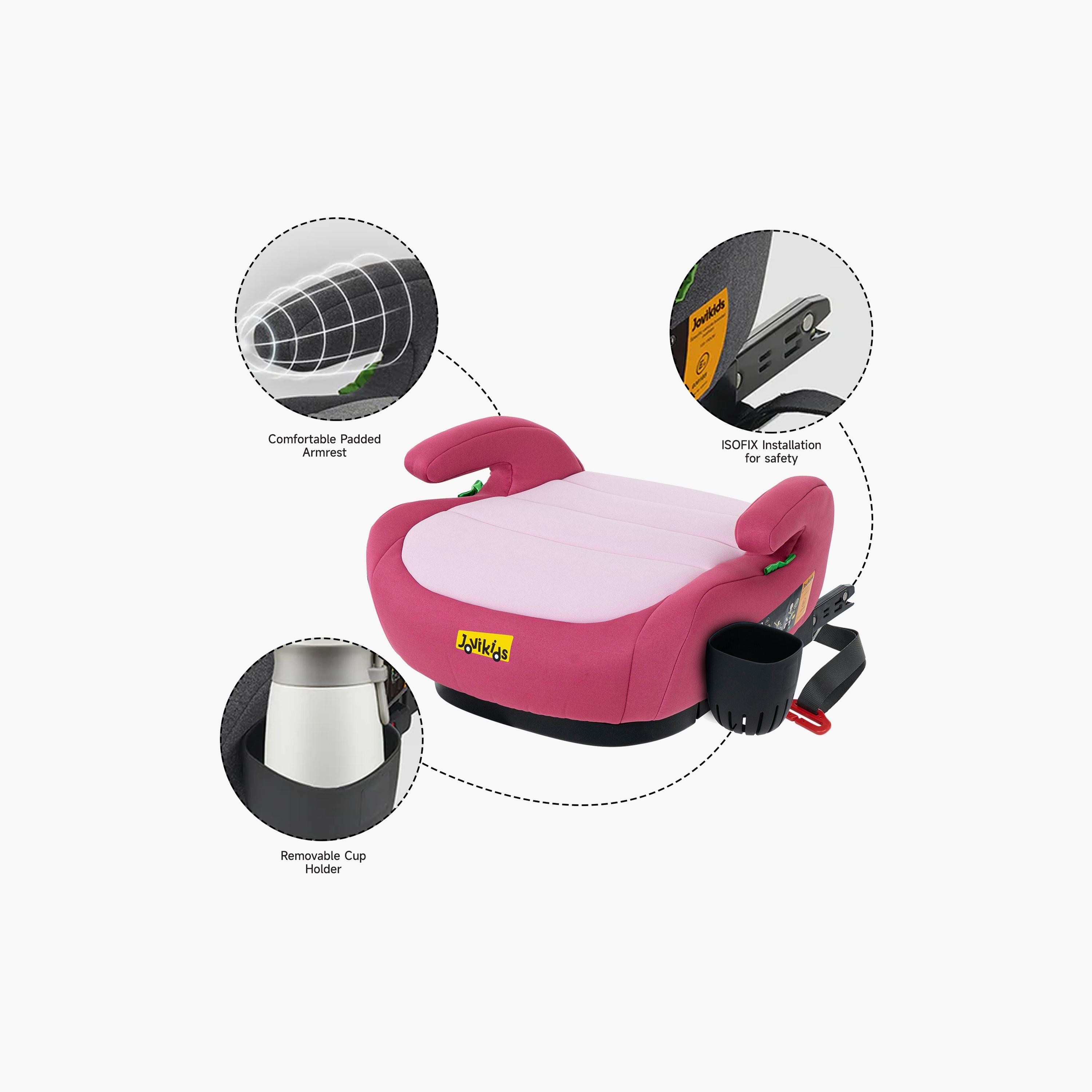 Jovikids Ohho+ I-Size ISOFIX Booster Car Seat for Car - 6-12 Years-baby-gear-carseats-image-9