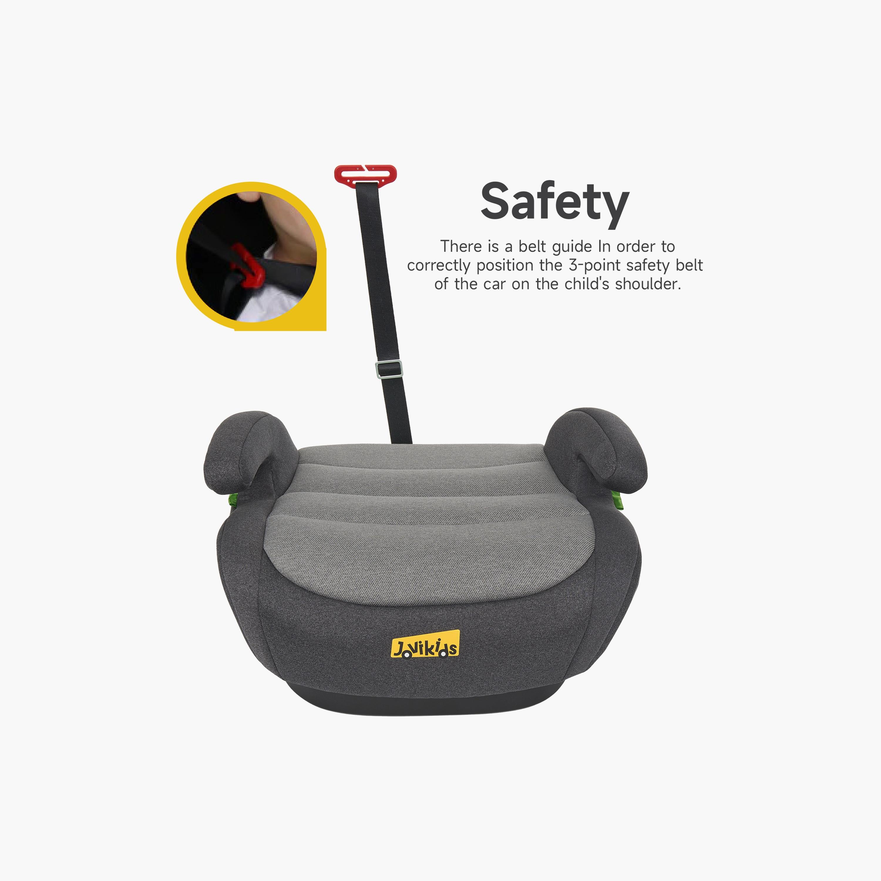 Jovikids Ohho I-Size ISOFIX Booster Car Seat for Car - 6-12 Years-baby-gear-carseats-image-8