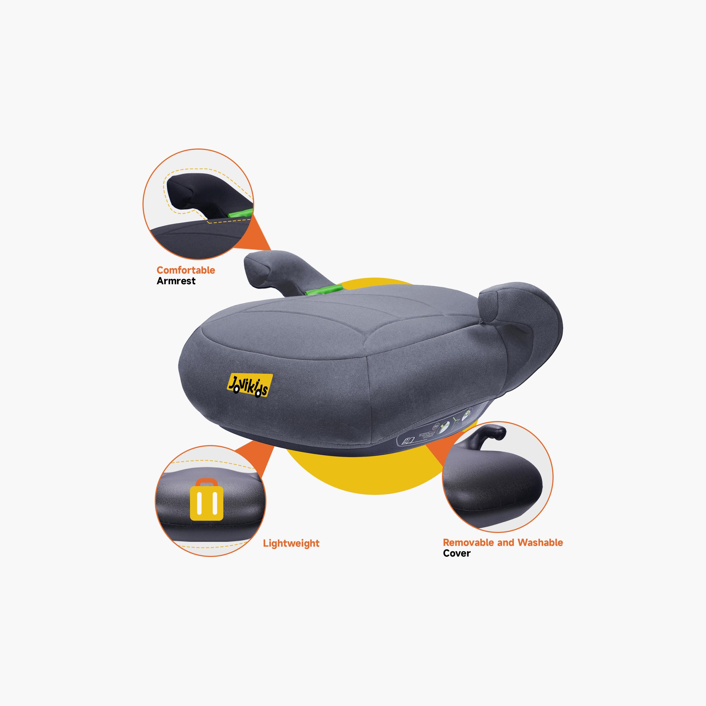 Jovikids Yoho Booster Car Seat with 3 Point Seat Belt - 6-12 Years-baby-gear-carseats-image-7