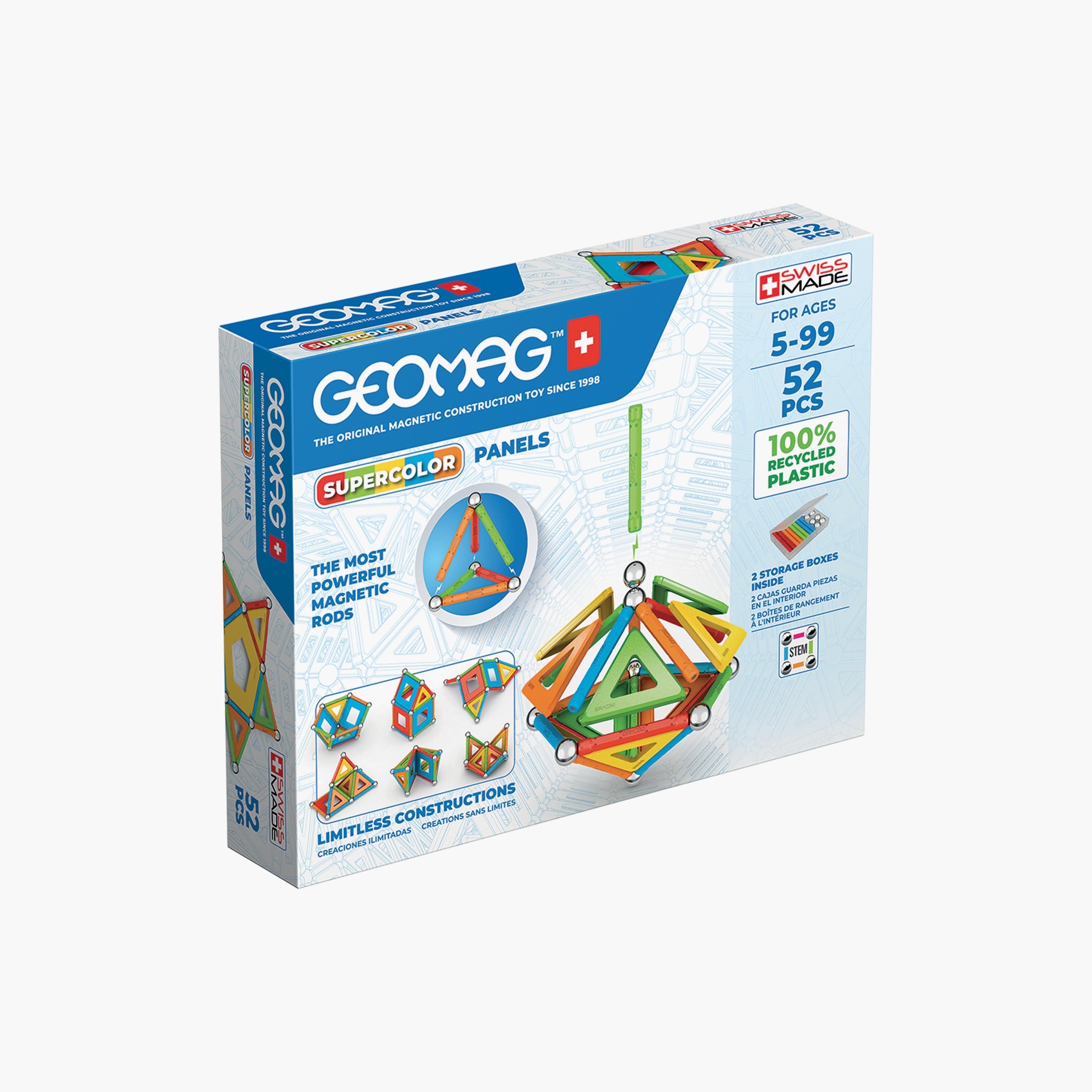 ألعاب ستيم المغناطيسية من جيوماج، 52 قطعة، لوحات فائقة الألوان-toys-buildingblocks-magnetictoys-image-2