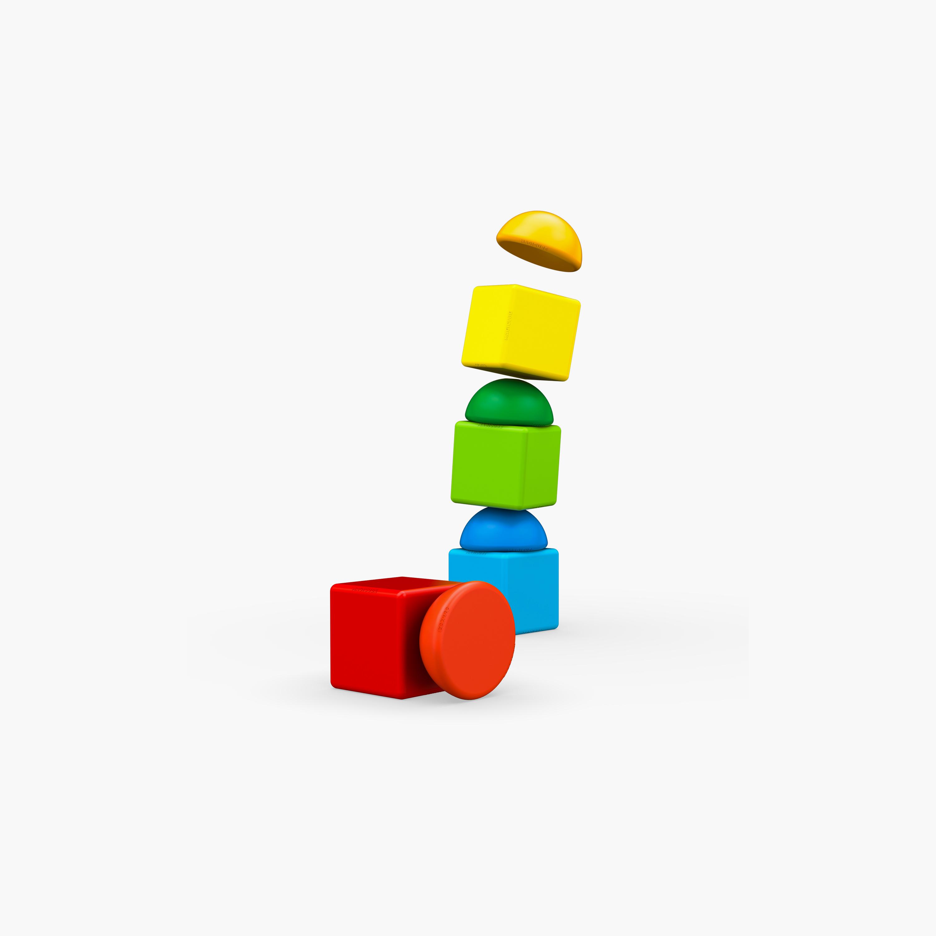 مكعبات ماجيكيوب المغناطيسية من جيوماج، 8 قطع، قابلة للتكديس-toys-buildingblocks-magnetictoys-image-1