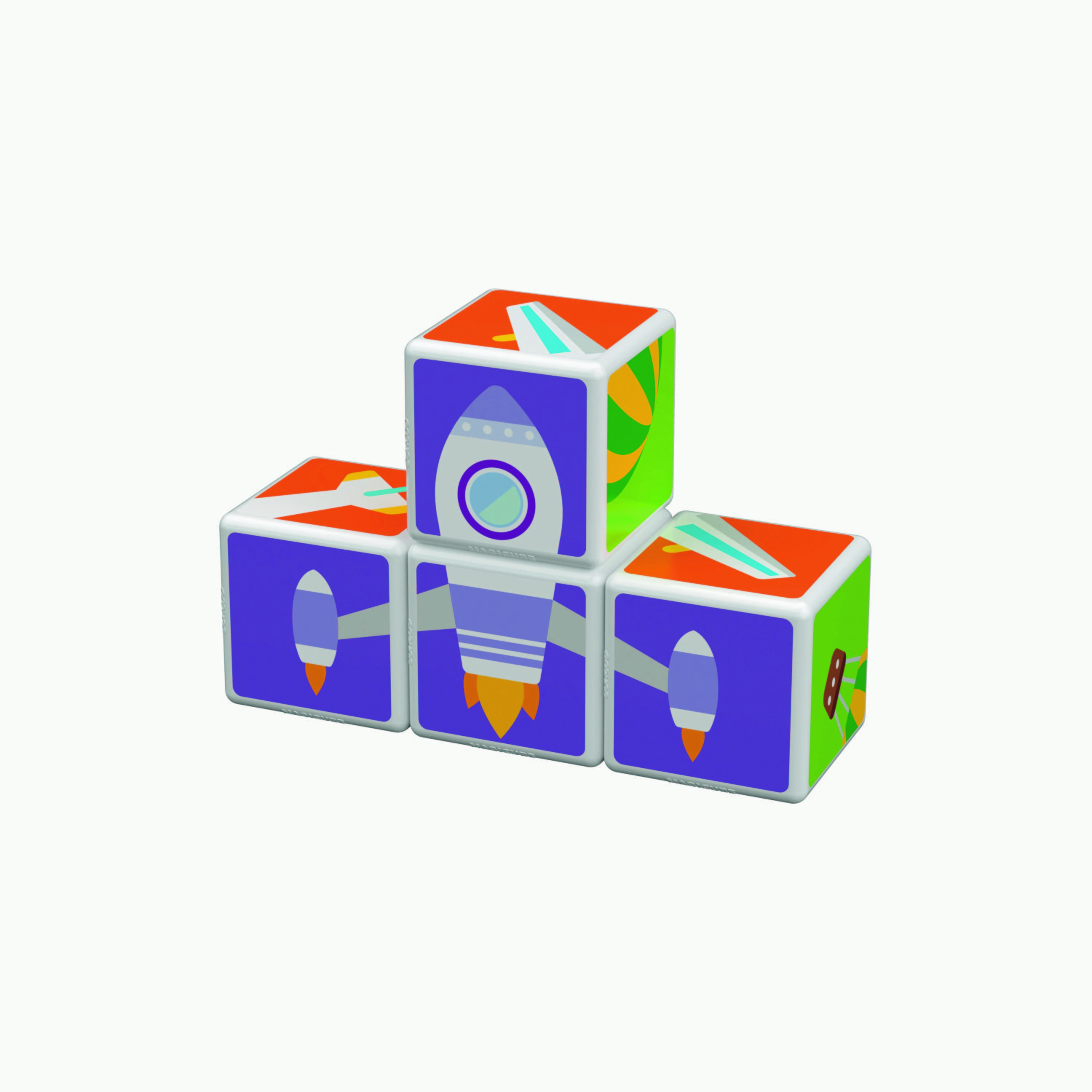 Geomag 7-Piece Magicube Printed Transport + Cards STEM Toys-toys-buildingblocks-magnetictoys-image-6