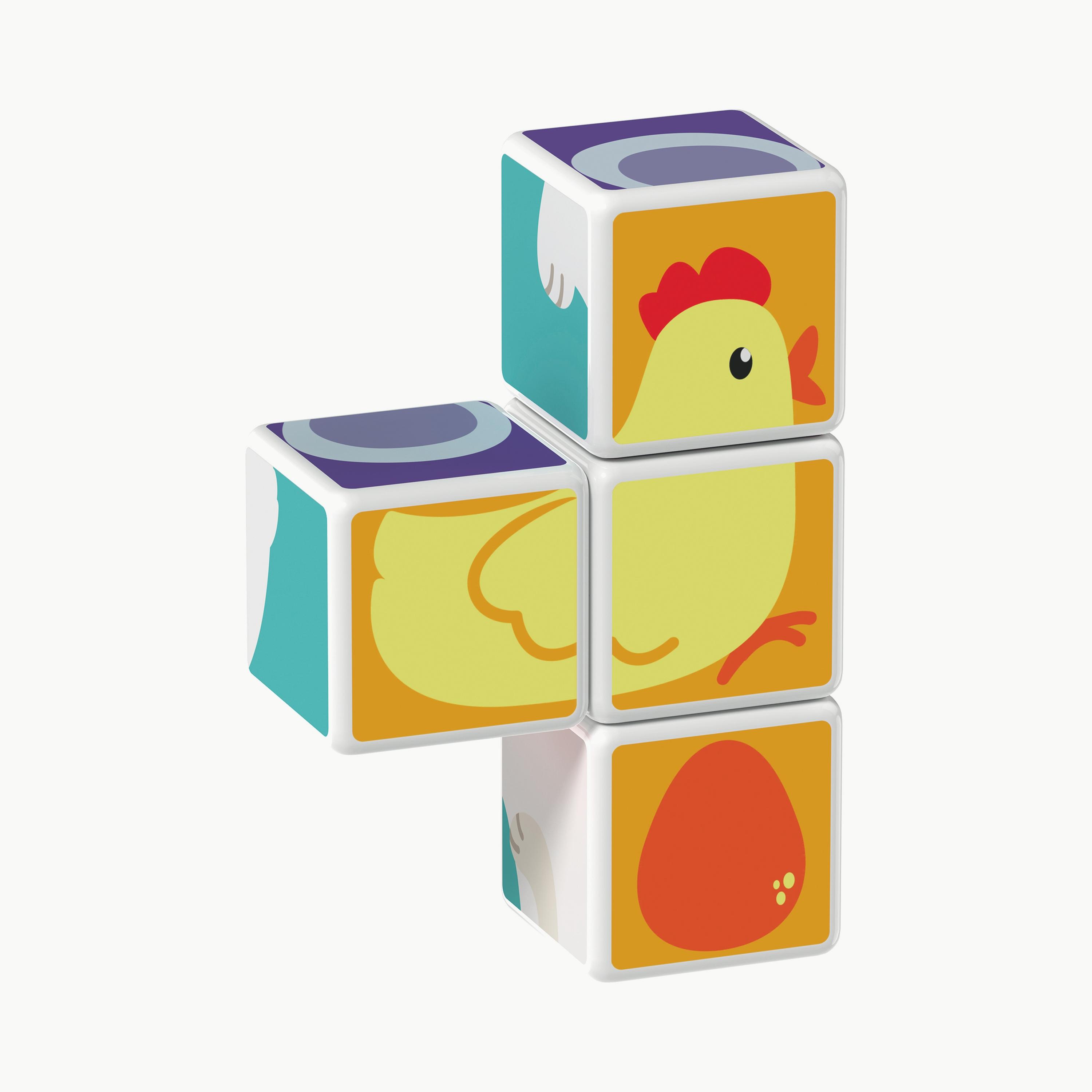 Geomag 7-Piece Magicube Printed Animal Friends & Cards STEM Toys-toys-buildingblocks-magnetictoys-image-3