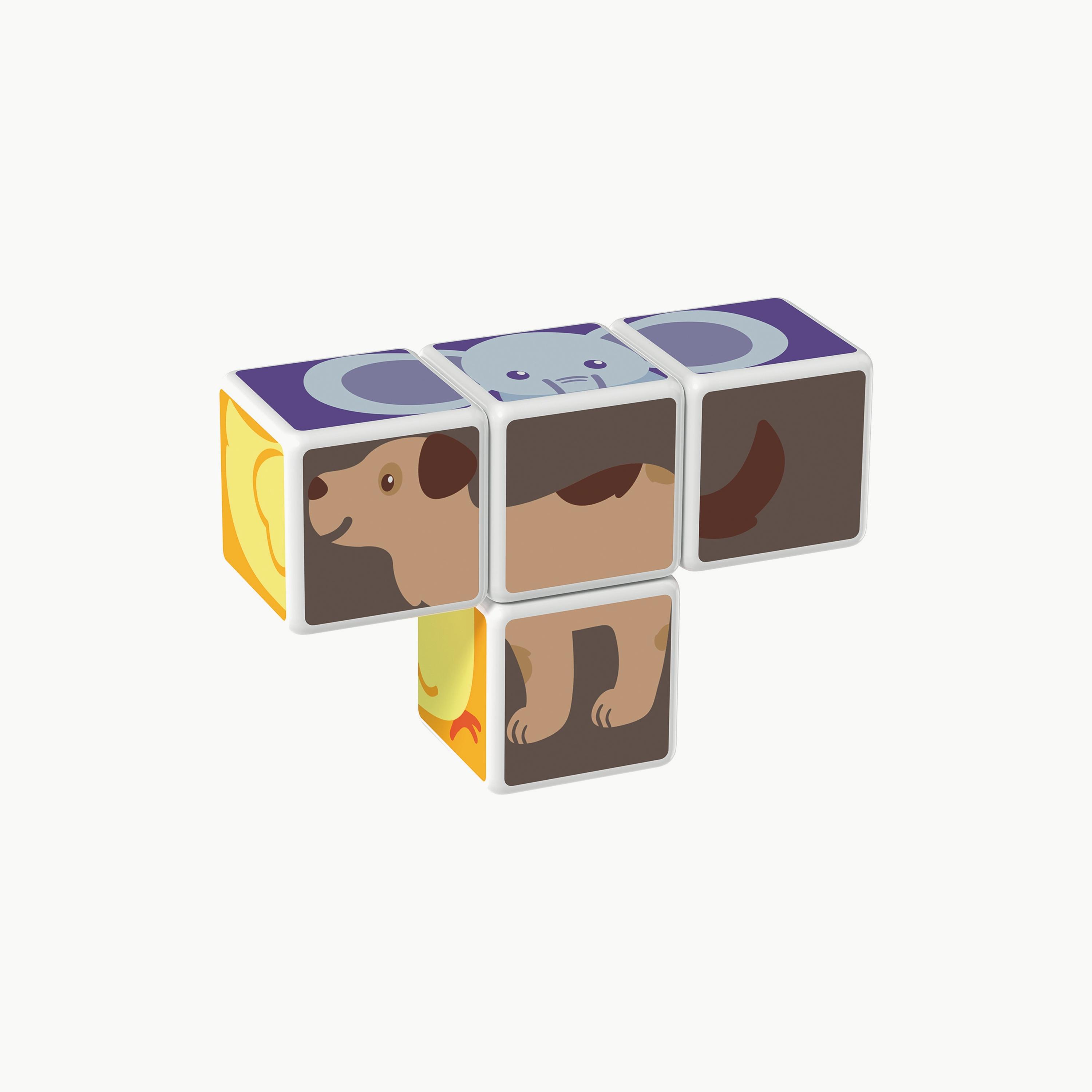 Geomag 7-Piece Magicube Printed Animal Friends & Cards STEM Toys-toys-buildingblocks-magnetictoys-image-4