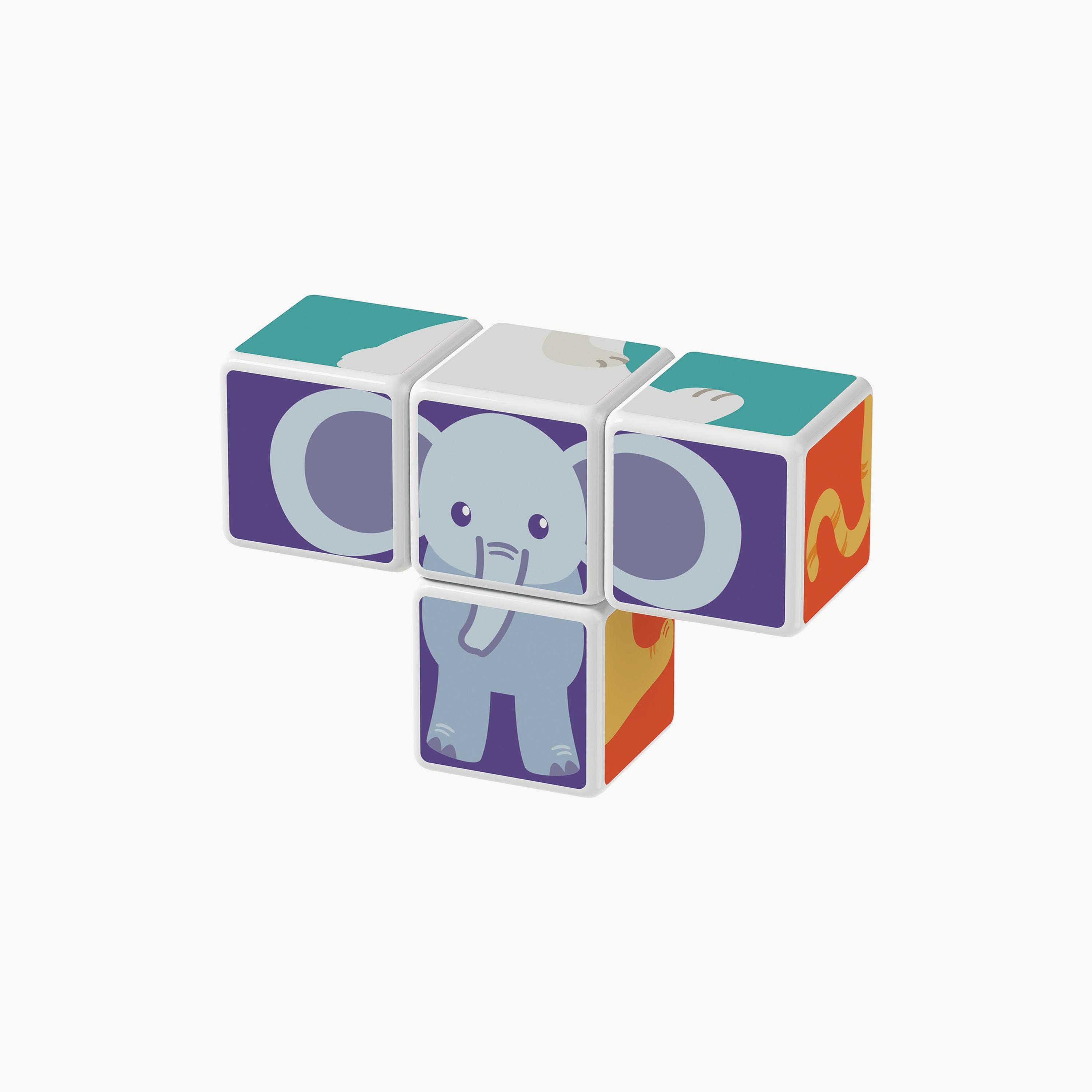 Geomag 7-Piece Magicube Printed Animal Friends & Cards STEM Toys-toys-buildingblocks-magnetictoys-image-5