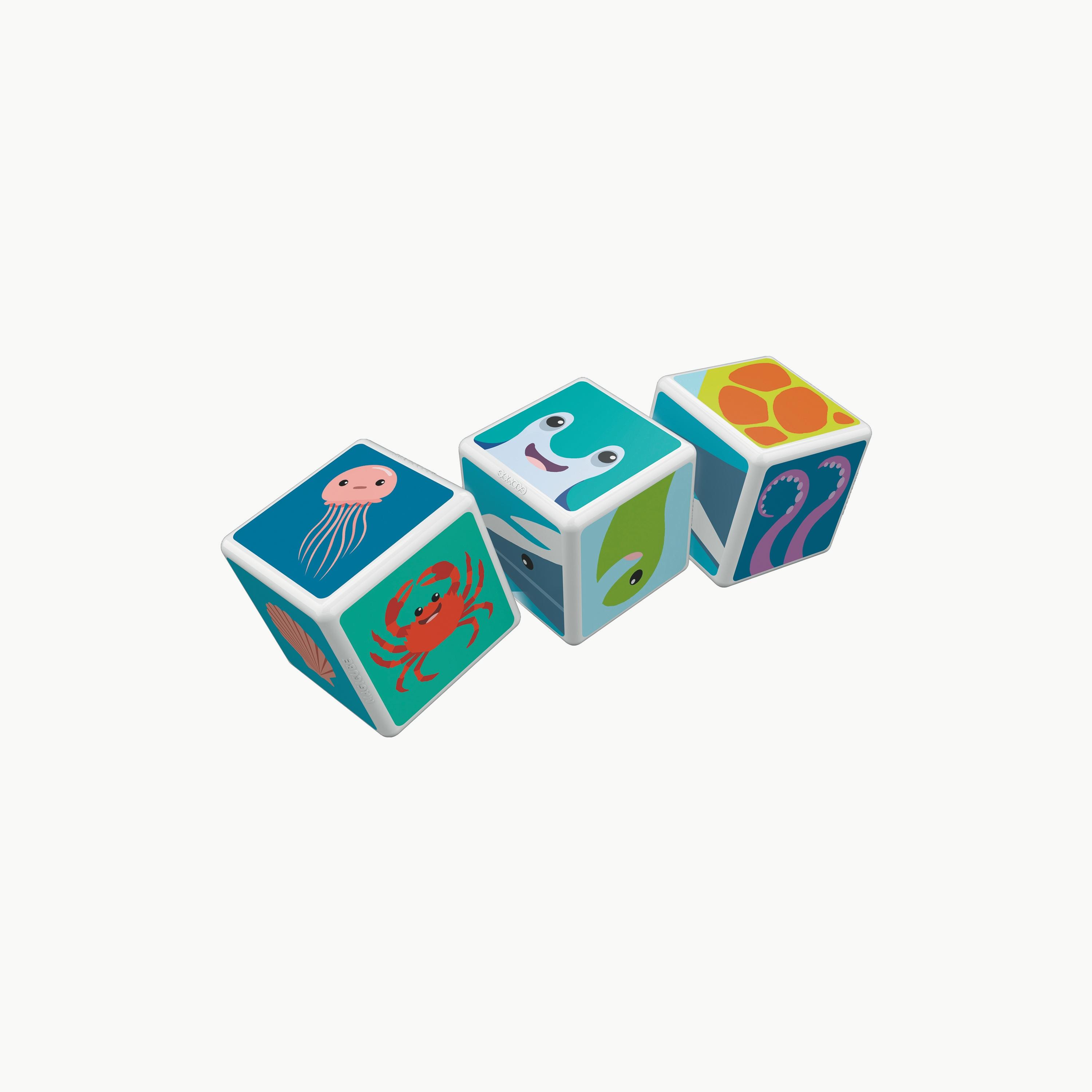 Geomag 11-Piece Magicube Printed Sea Animals + Cards STEM Toys-toys-buildingblocks-magnetictoys-image-4