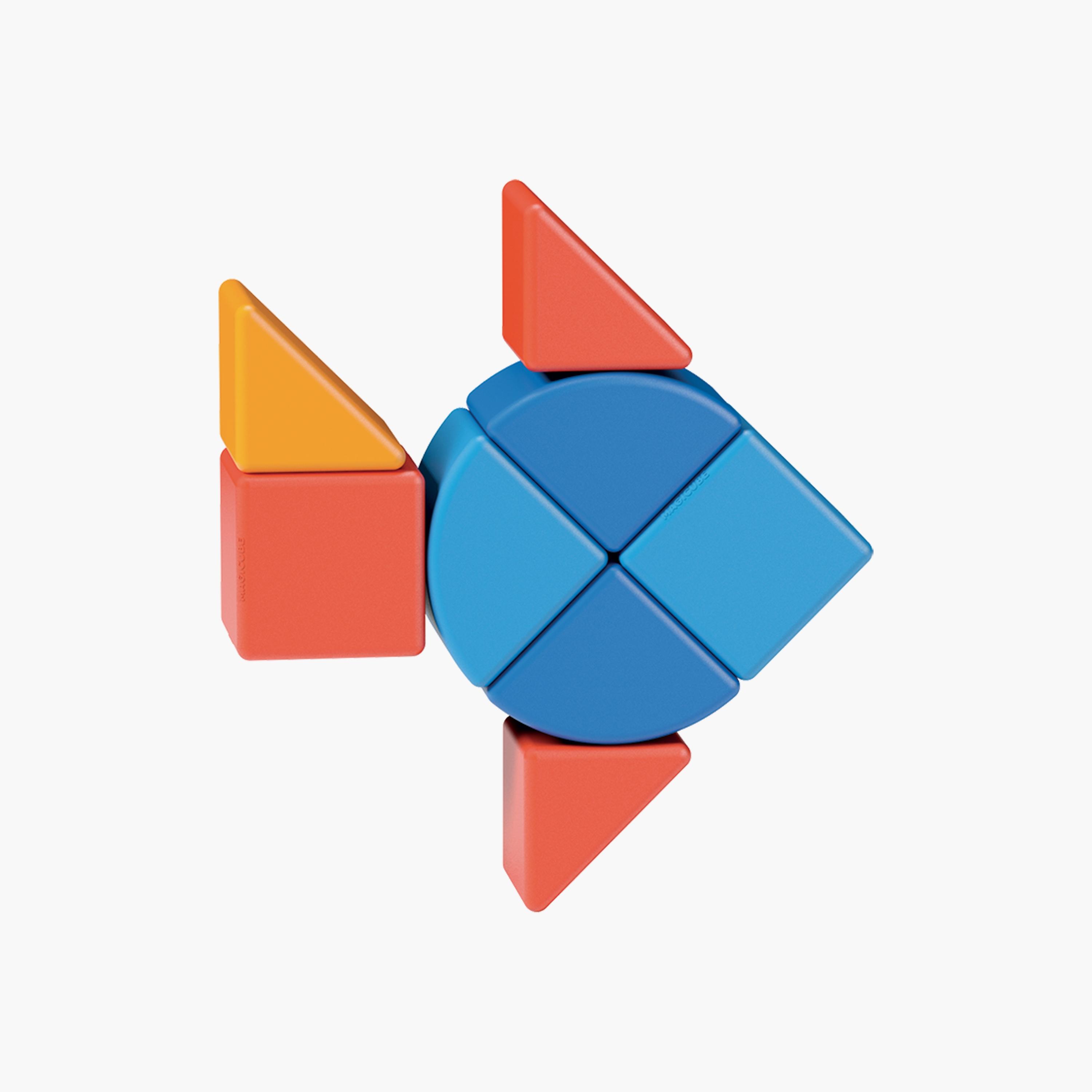 Geomag 9-Piece Magicube 3 Shapes Recycled Animals STEM Toys-toys-buildingblocks-magnetictoys-image-1