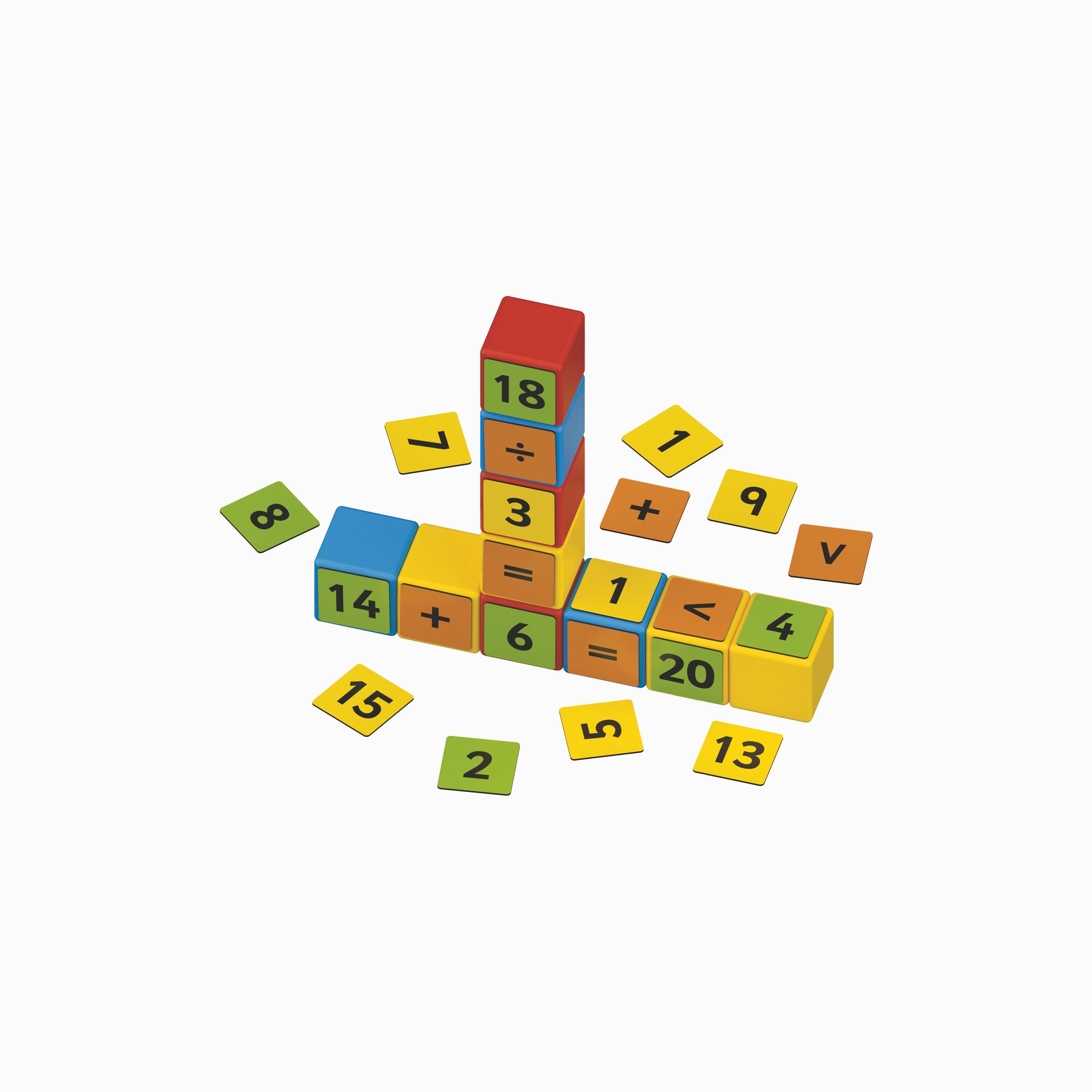 Geomag 55-Piece Magicube Math Building Recycled Clips STEM Toys-toys-buildingblocks-magnetictoys-image-1