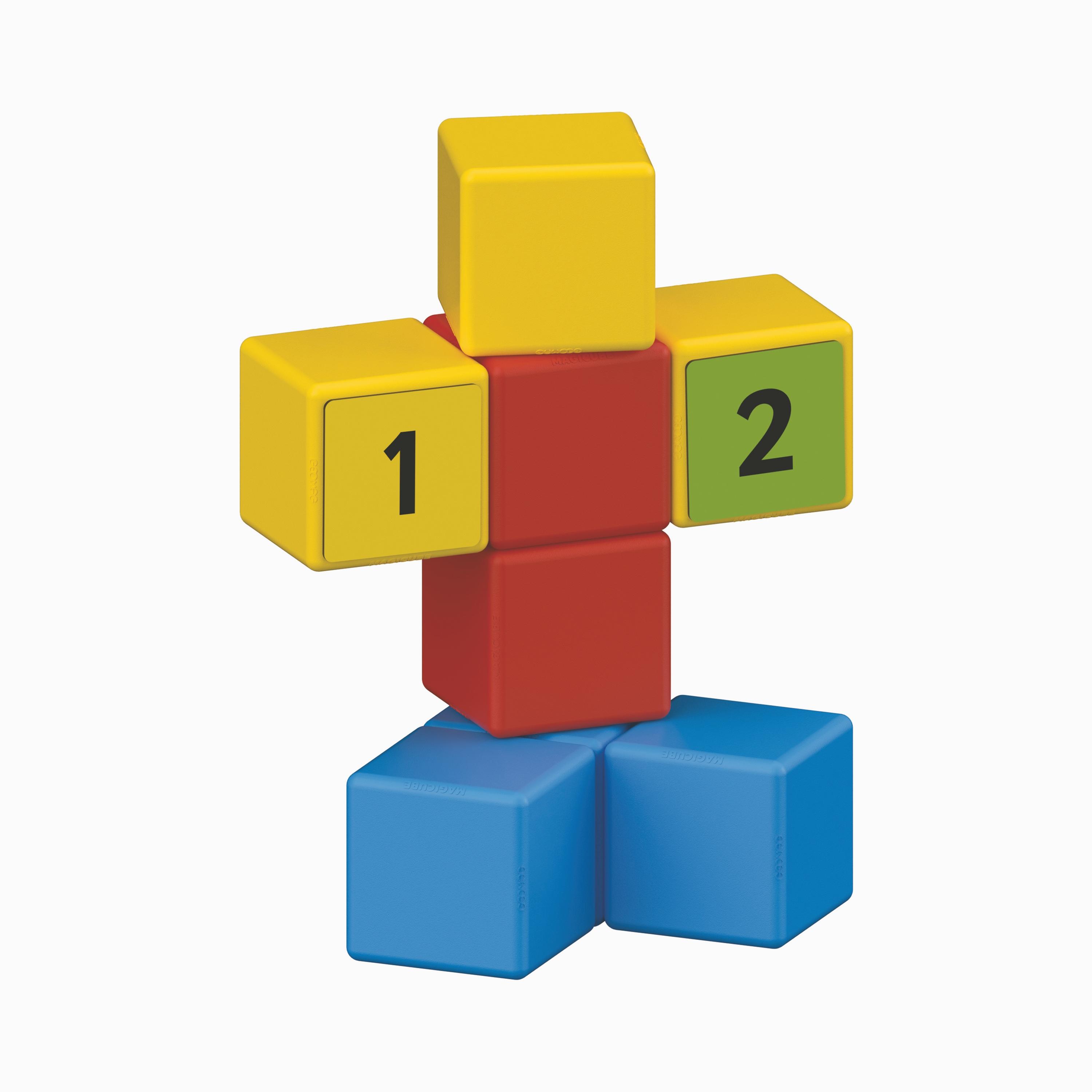 Geomag 61-Piece Magicube Math Building Recycled Clips STEM Toys-toys-buildingblocks-magnetictoys-image-2