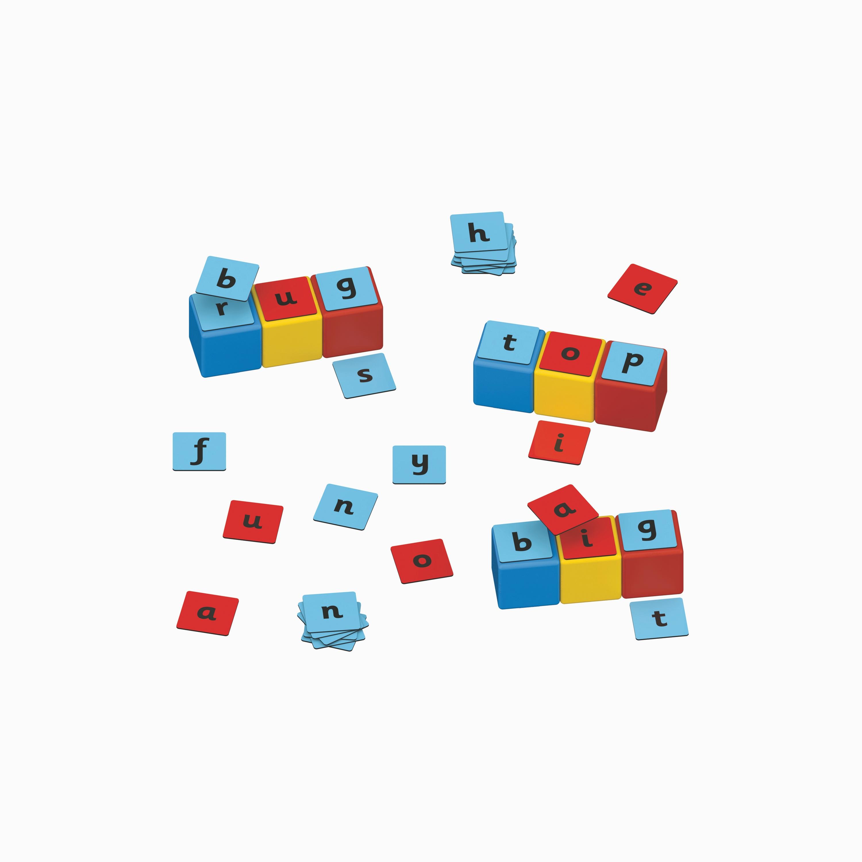 Geomag 55-Piece Magicube Word Building Magnetic Construction & Clips-toys-buildingblocks-magnetictoys-image-4