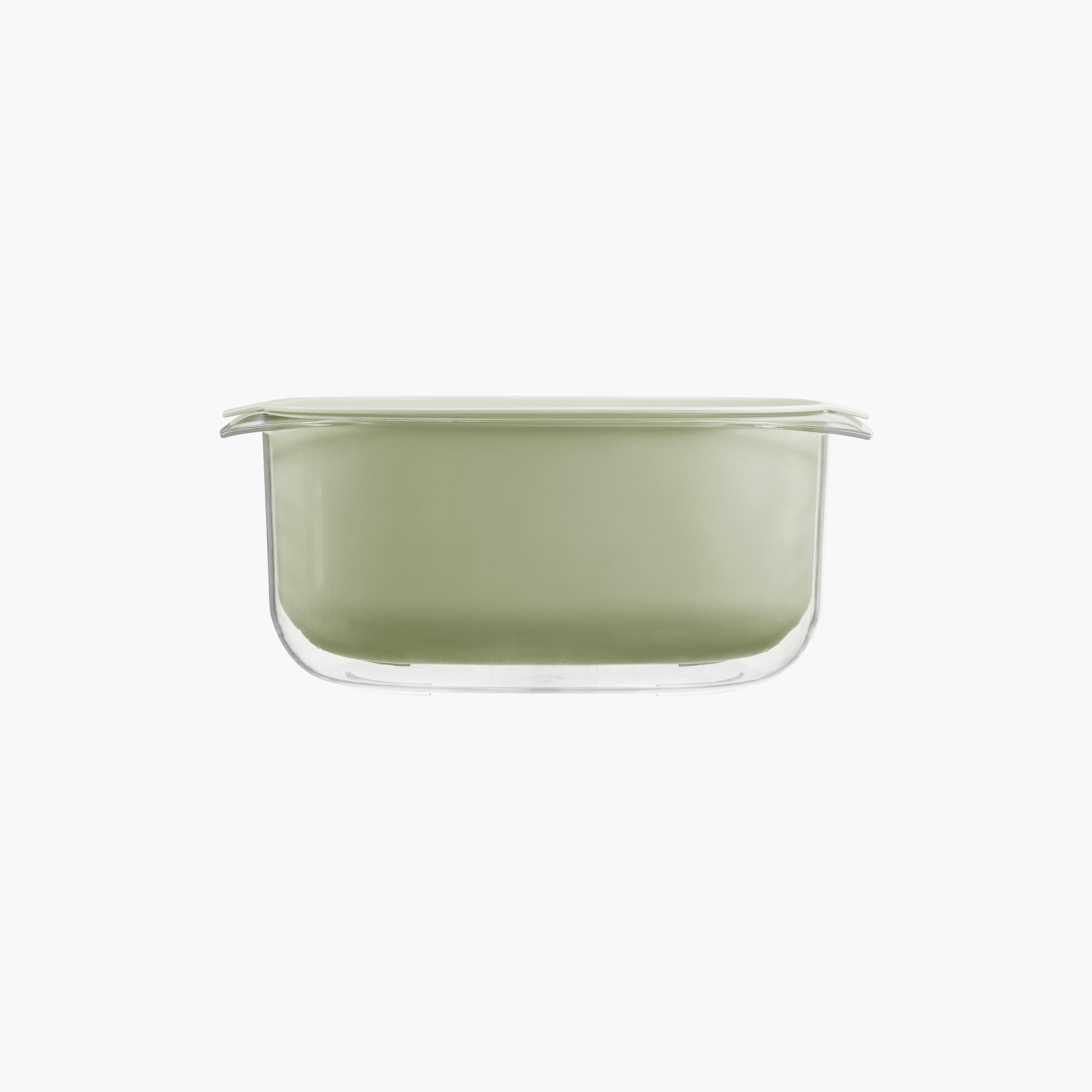 Inochi Yoko Square Colander & Bowl Set - 27cm - Avocado - Green-baby-feeding-mealtimeessentials-image-6
