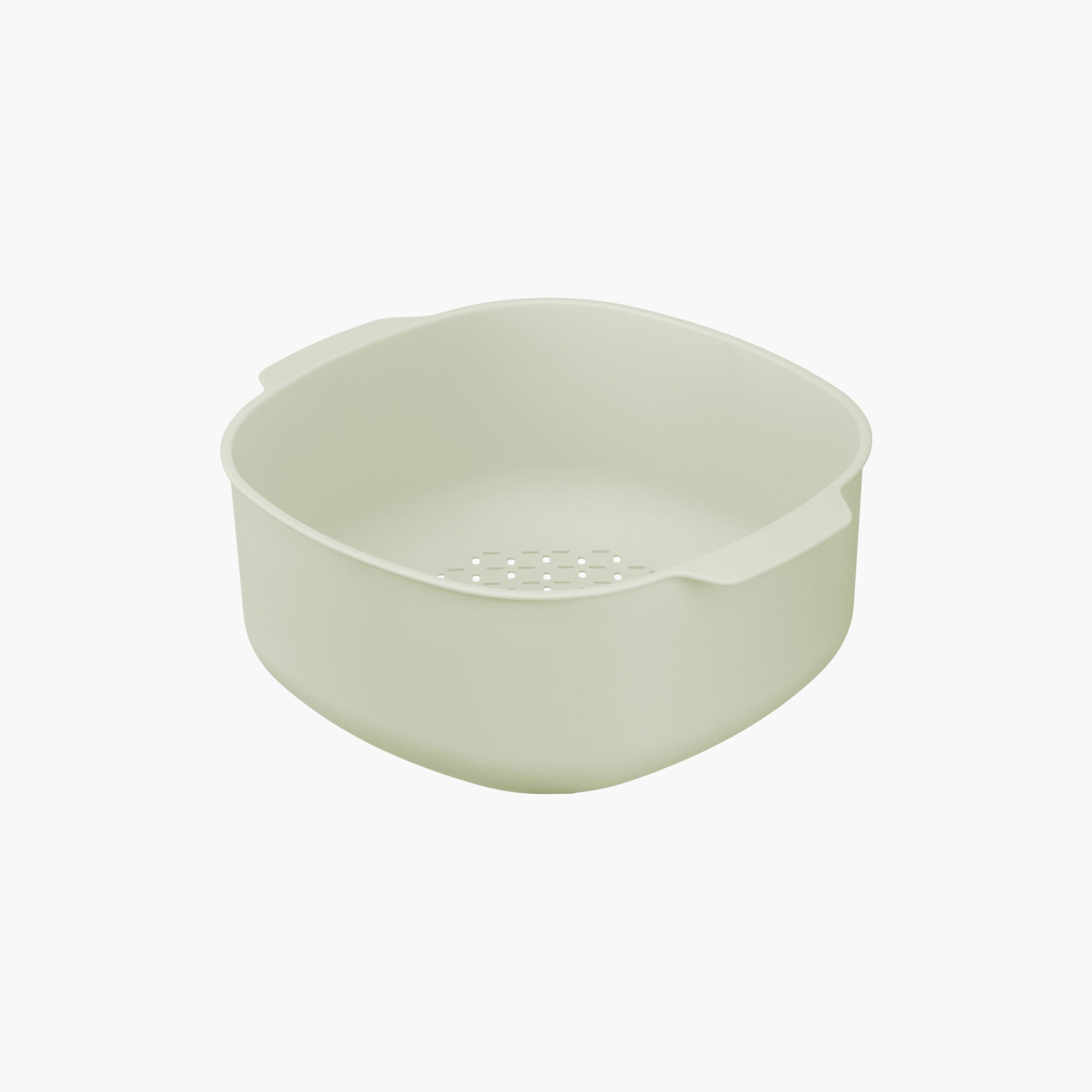 Inochi Yoko Square Colander & Bowl Set - 27cm - Avocado - Green-baby-feeding-mealtimeessentials-image-7
