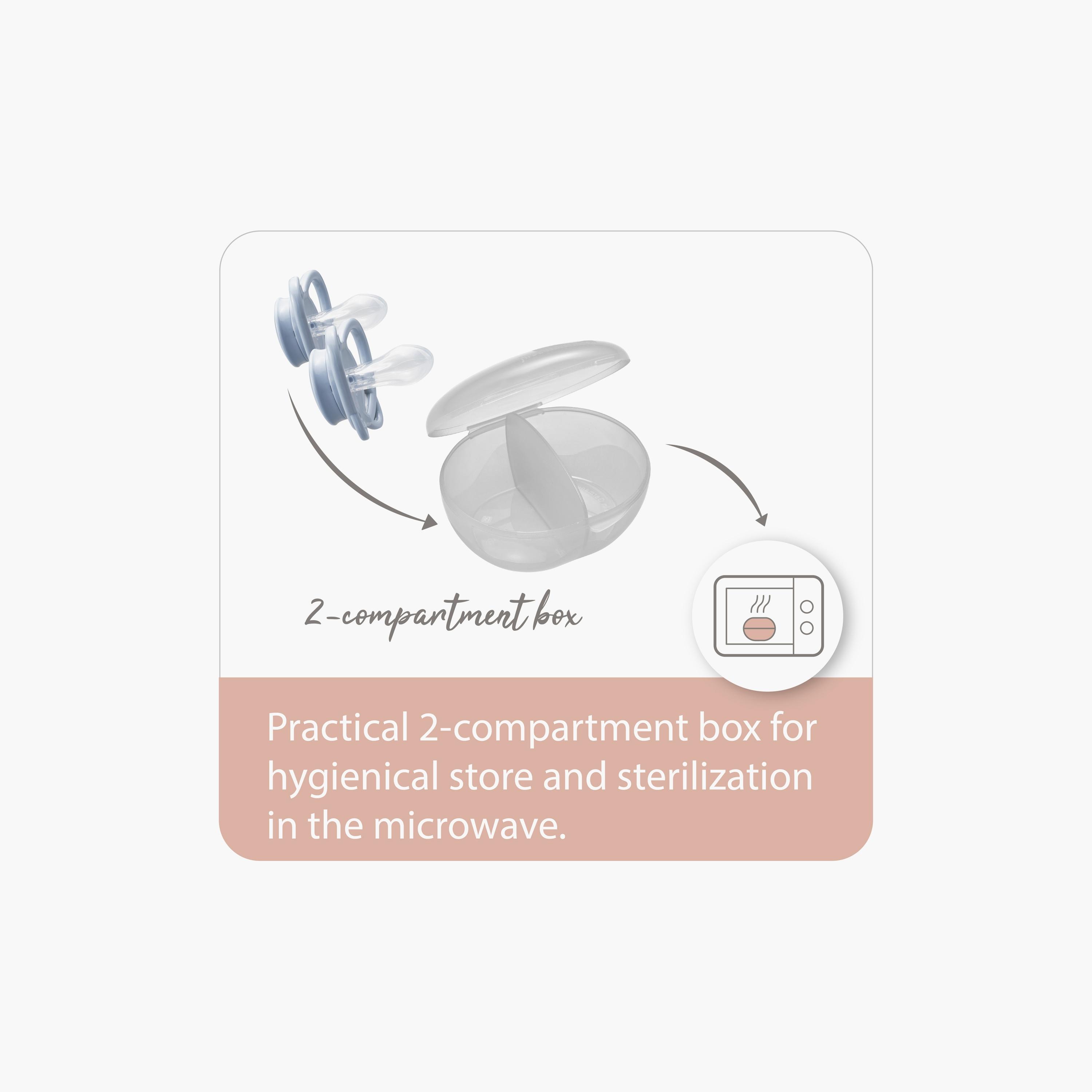 Nip 2-Piece Eco-Friendly Butterfly Soother with Sterilizer Box - 16-32 Months-baby-feeding-pacifiers-image-6