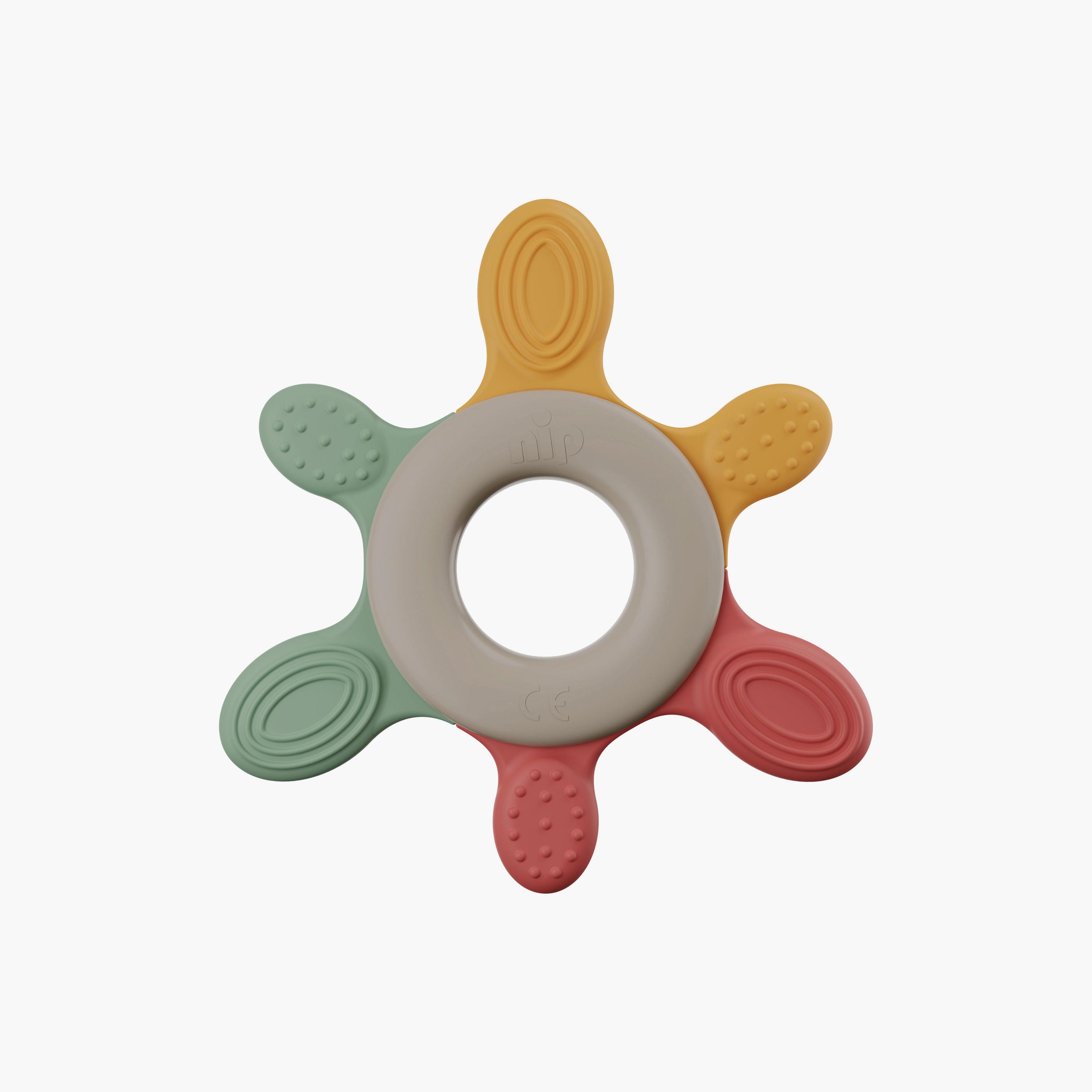 Nip Eco-Friendly Play Green Teething Ring - 3 Months+-toys-babyandtoddlertoys-rattlesandteethers-image-1