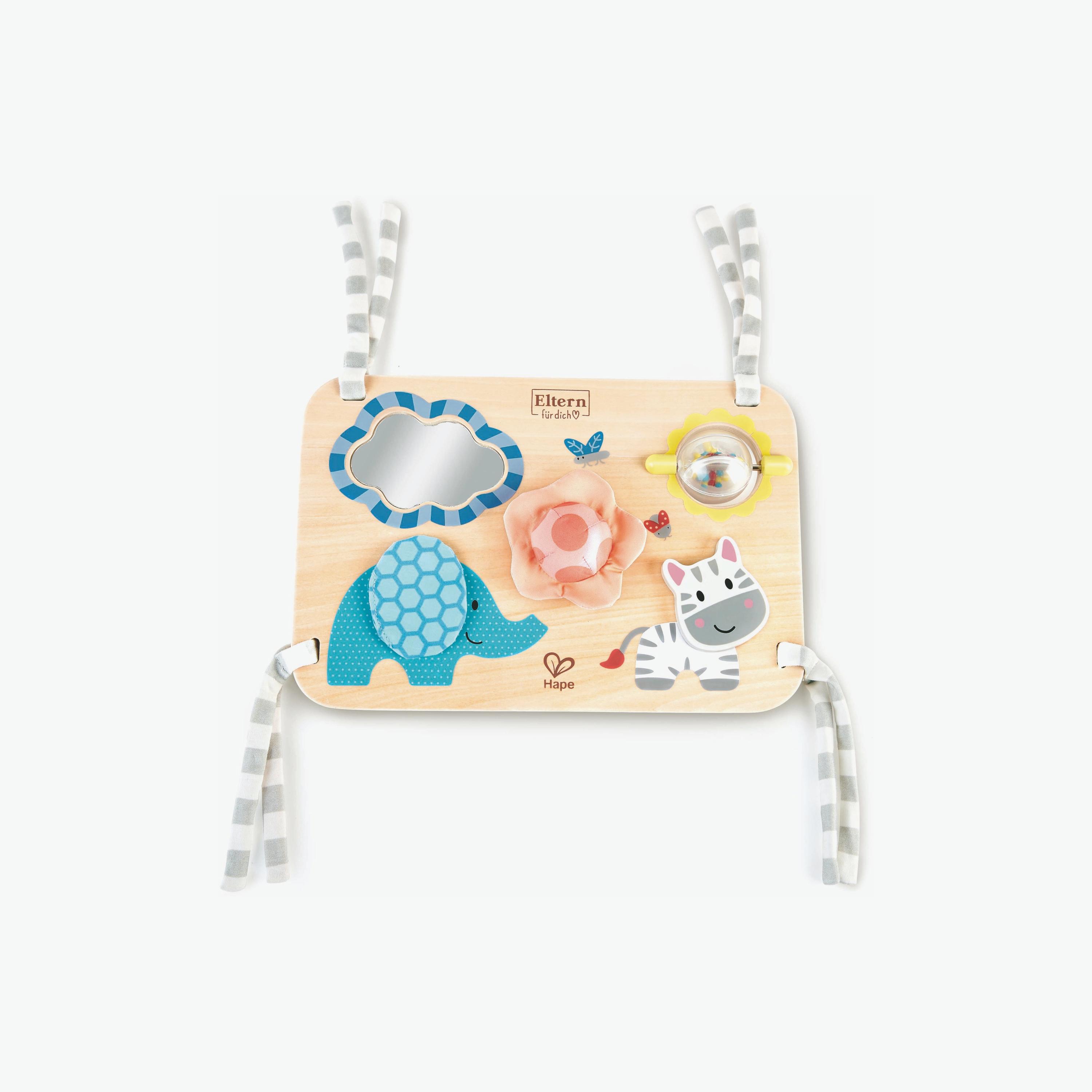 Hape Busy Buddies Crib - Sensory Activity Board-toys-babyandtoddlertoys-strollertoys-image-1