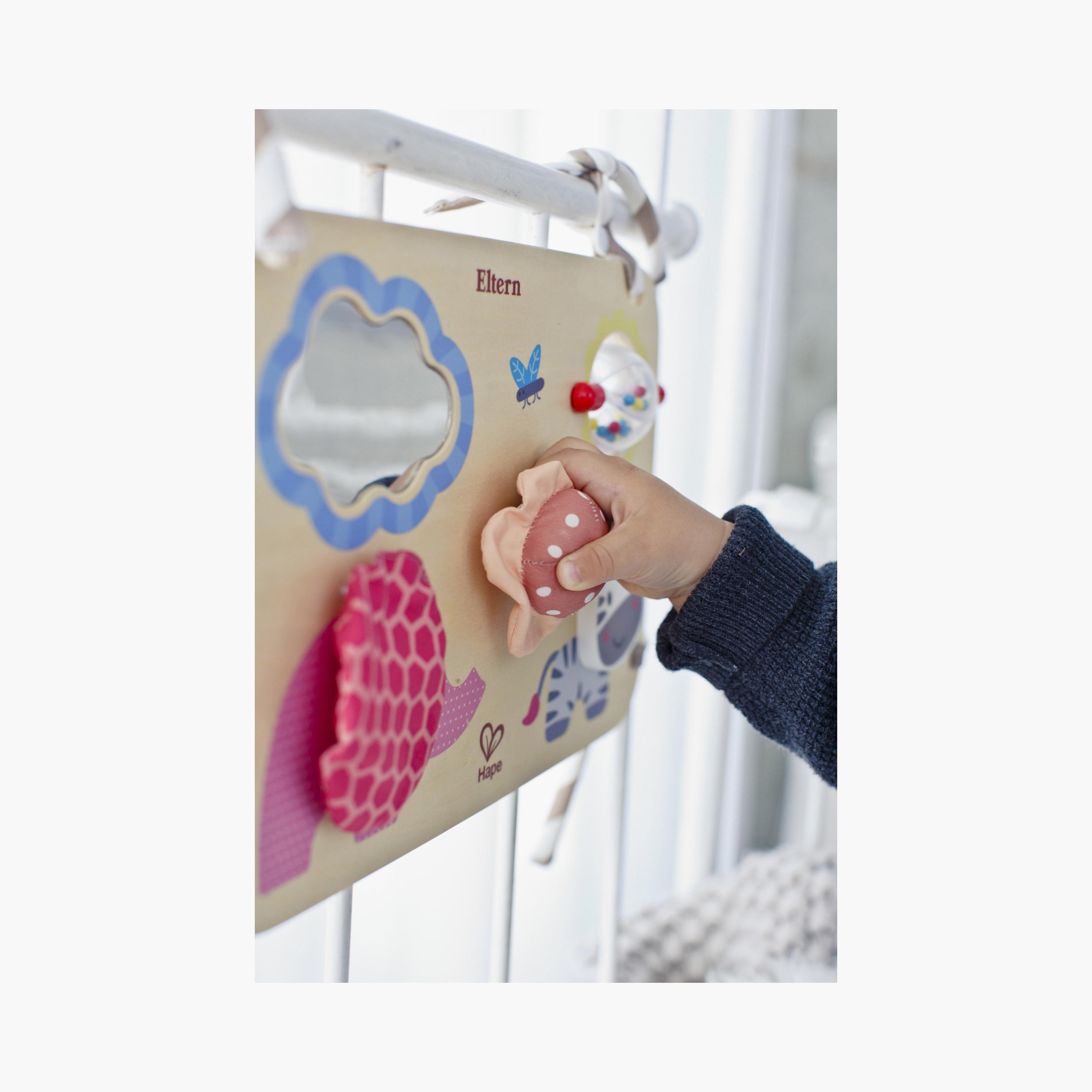 Hape Busy Buddies Crib - Sensory Activity Board-toys-babyandtoddlertoys-strollertoys-image-4