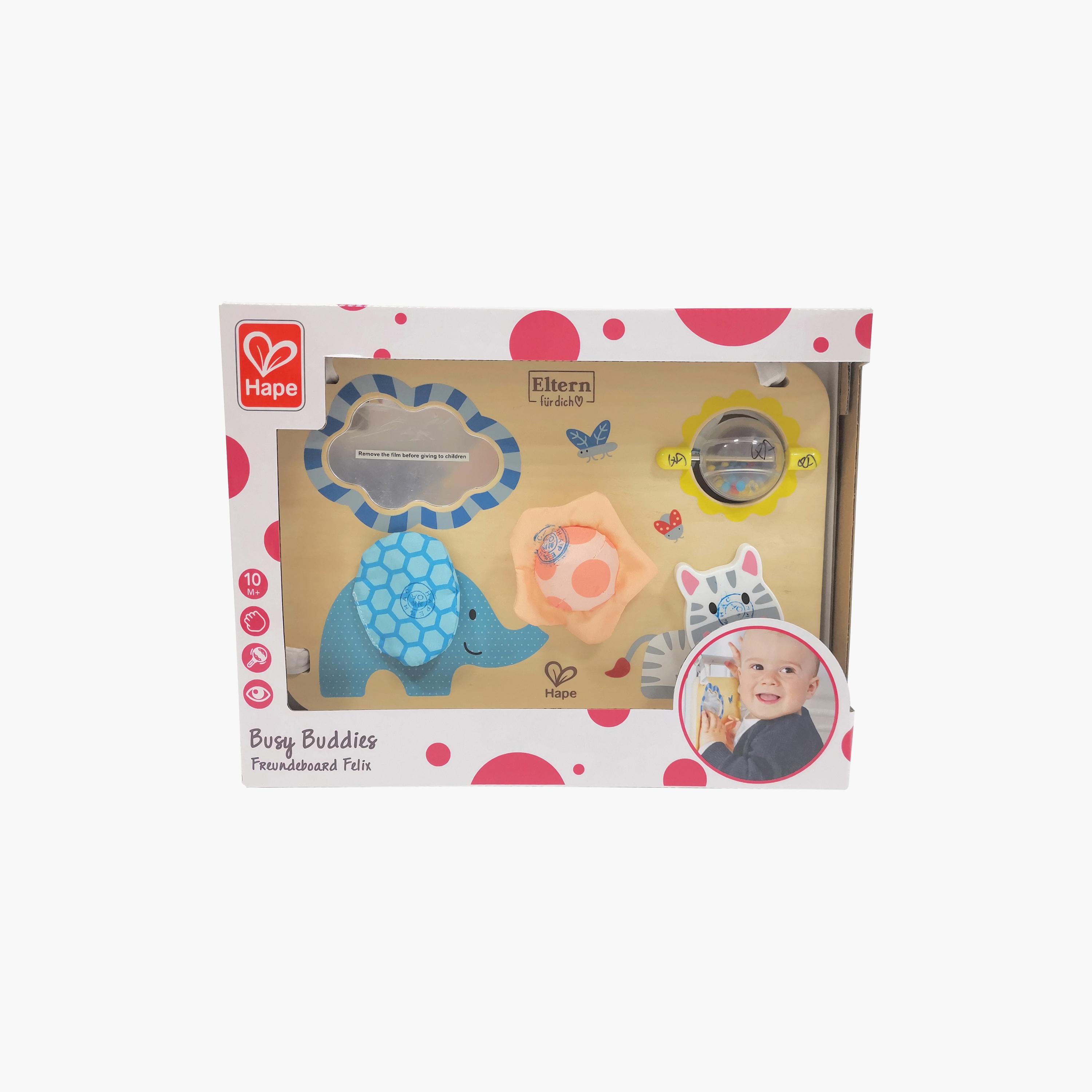 Hape Busy Buddies Crib - Sensory Activity Board-toys-babyandtoddlertoys-strollertoys-image-8