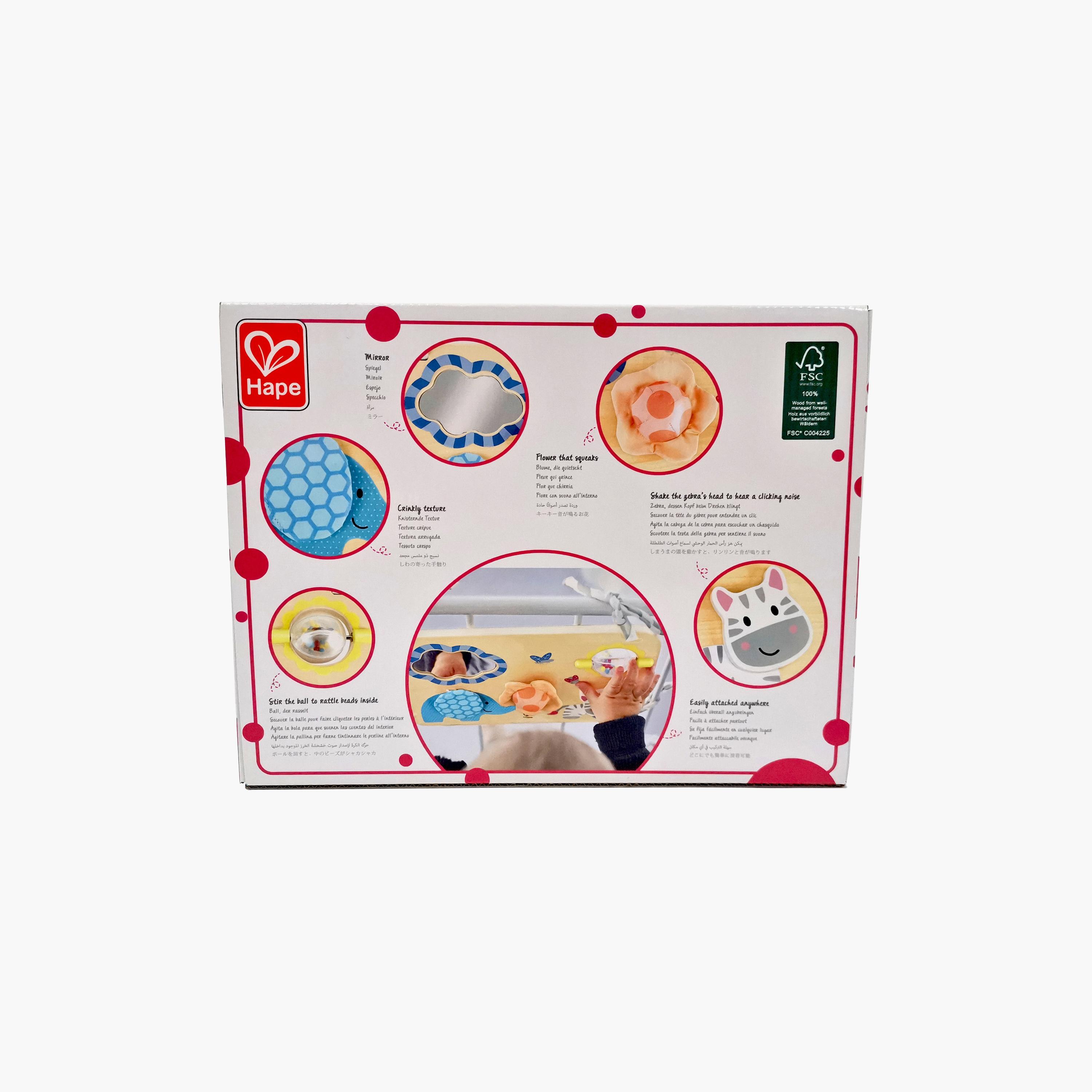 Hape Busy Buddies Crib - Sensory Activity Board-toys-babyandtoddlertoys-strollertoys-image-9