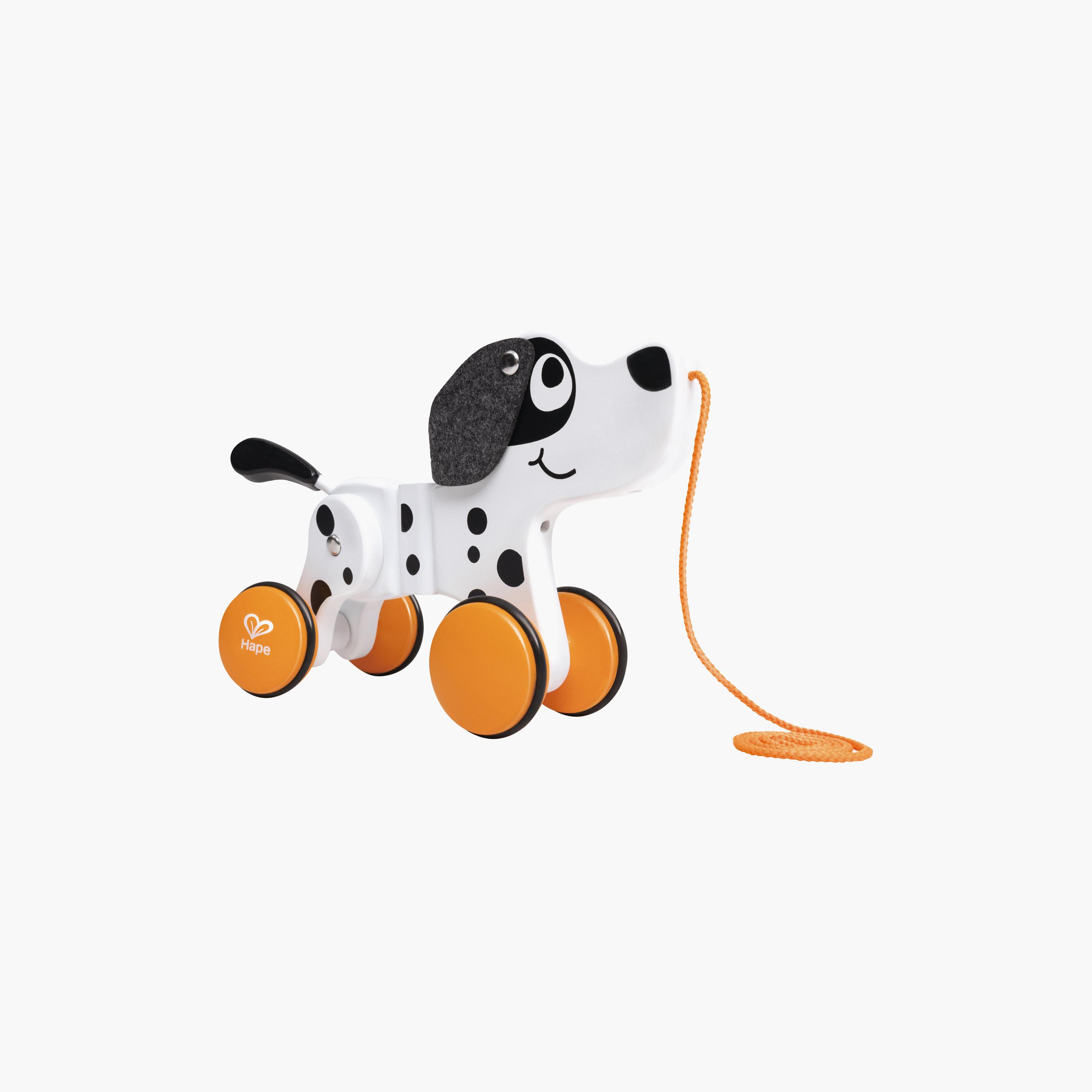 Hape Wooden Dalmatian Push & Pull Along Toy-toys-babyandtoddlertoys-pushandpulltoys-image-1