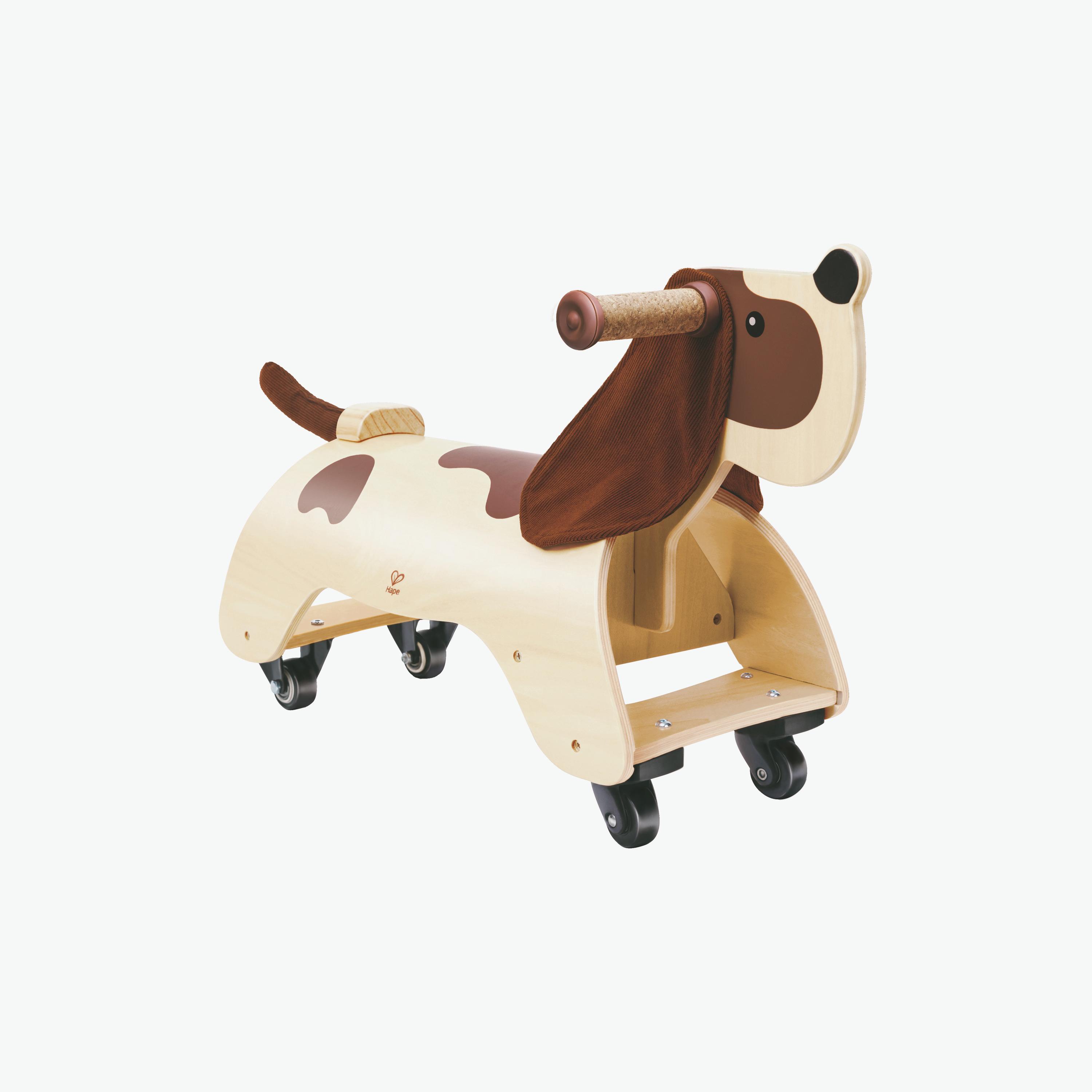 Hape Wooden Ride-On Dachshund Puppy-toys-outdoor-bikesandrideons-manualrideons-image-1