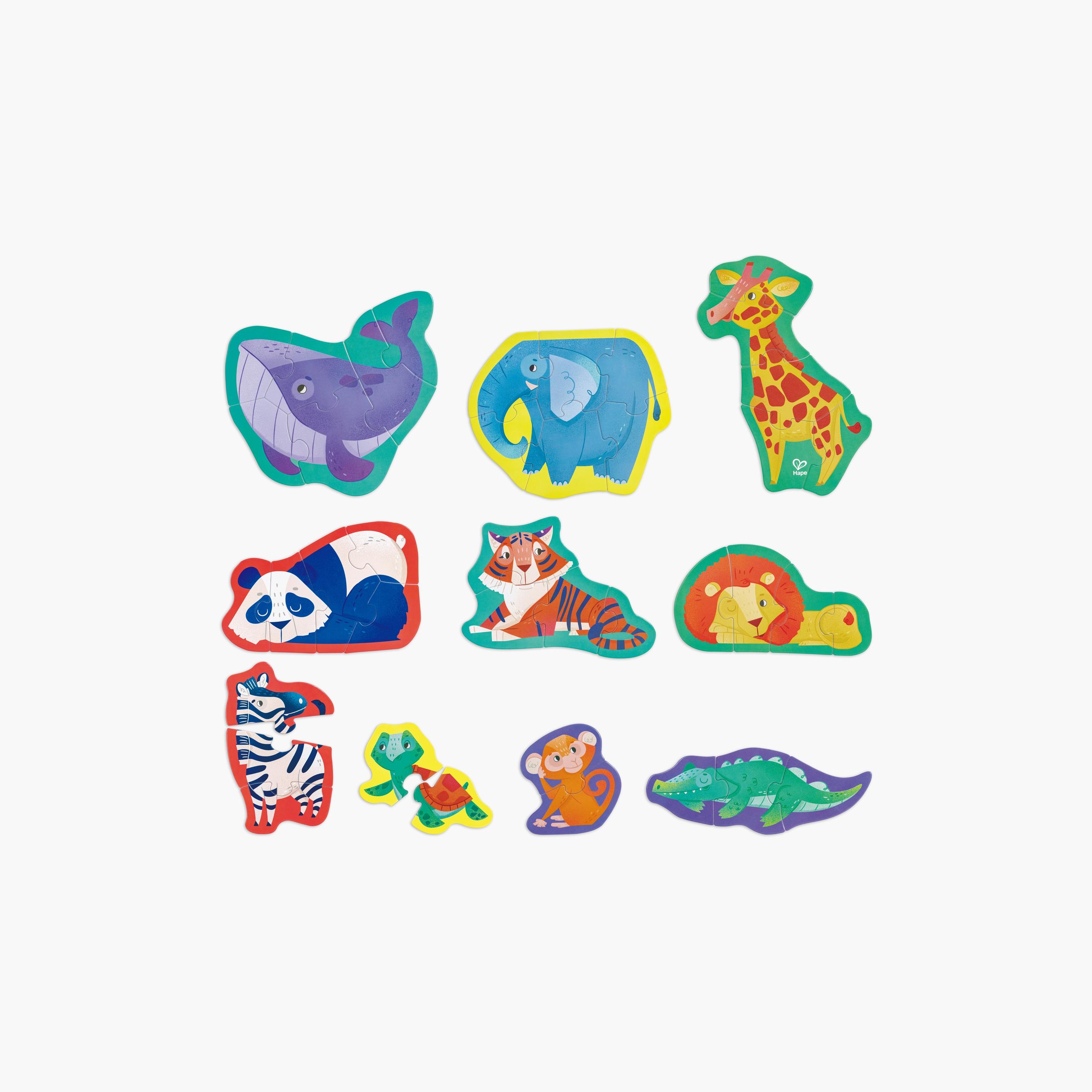 Hape 40-Piece Jungle Friends Stage 2 Educational Puzzle-toys-indoortoys-puzzles-image-1
