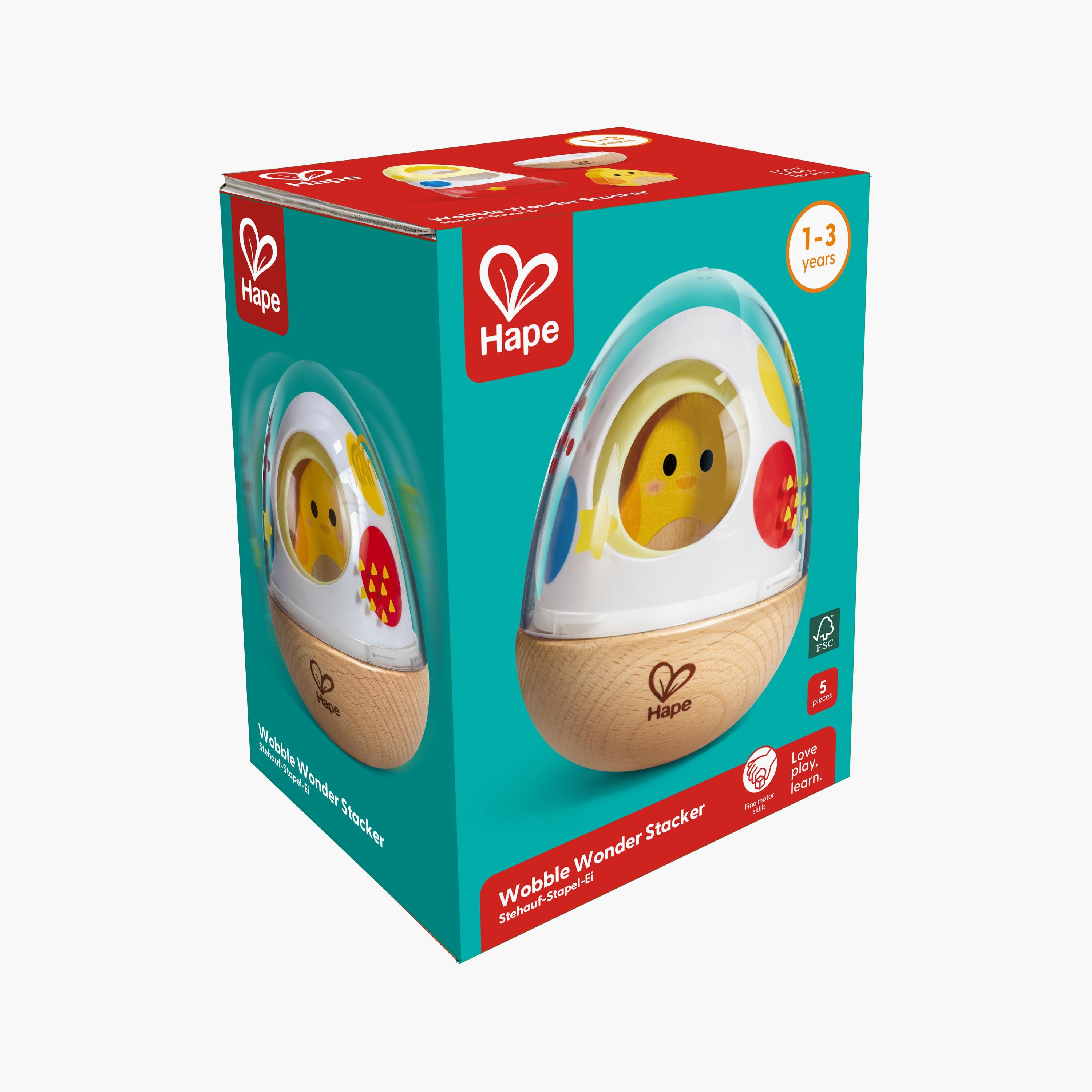 Hape 5-Piece Wobble Wonder Egg Stacker-toys-babyandtoddlertoys-stackingandnestingtoys-image-8
